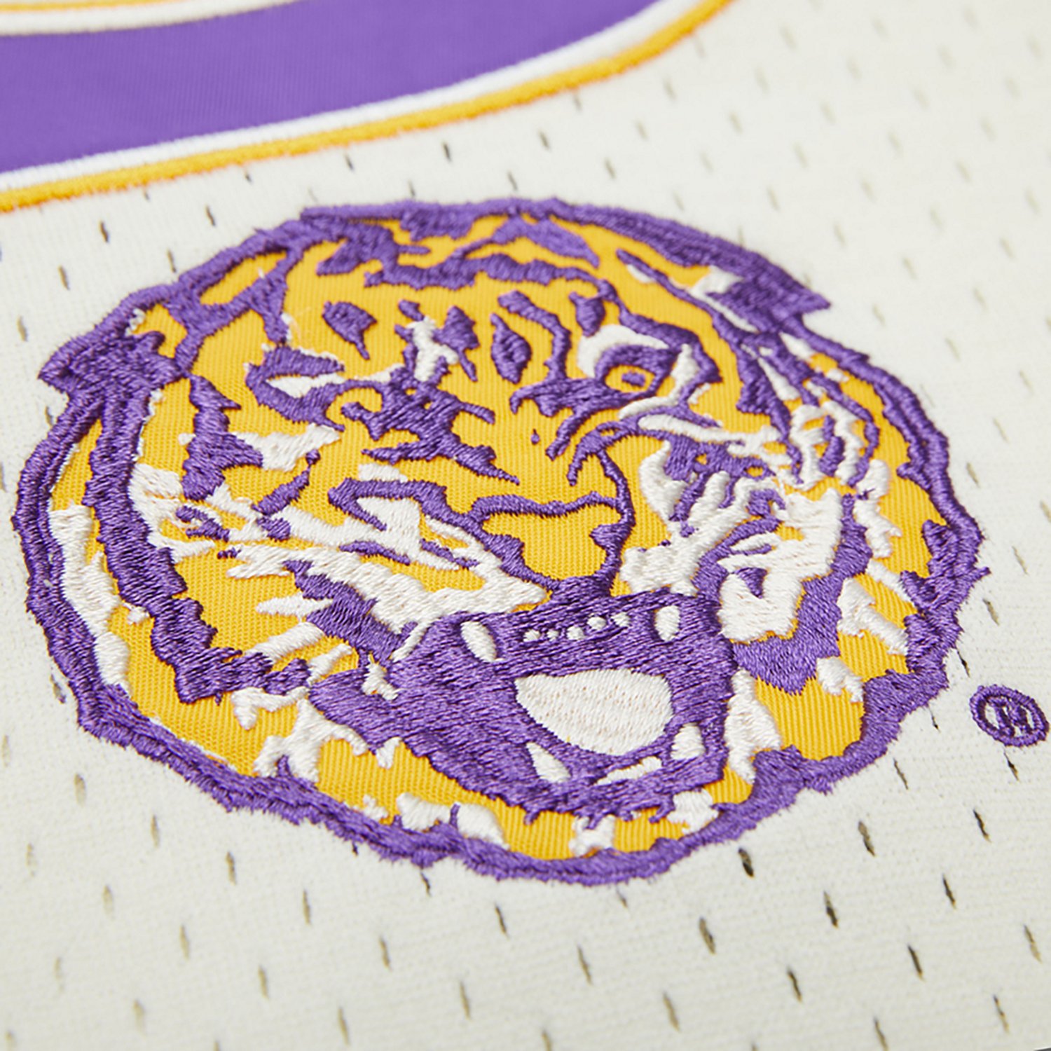 Mitchell & Ness Men's LSU Extra Inning Vintage Logo Baseball Jersey - view number 4