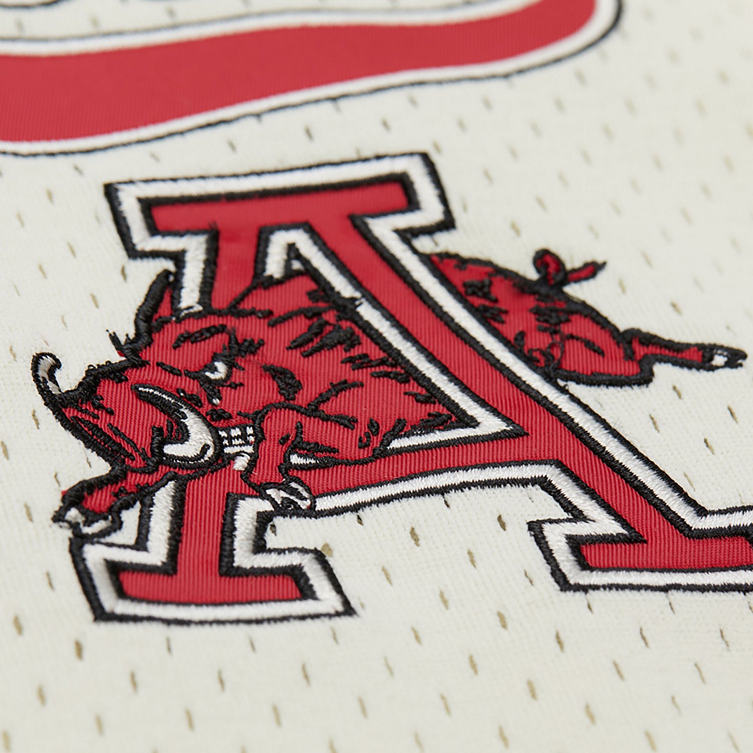 Mitchell & Ness Men's Arkansas Extra Inning Vintage Logo Baseball Jersey - view number 5