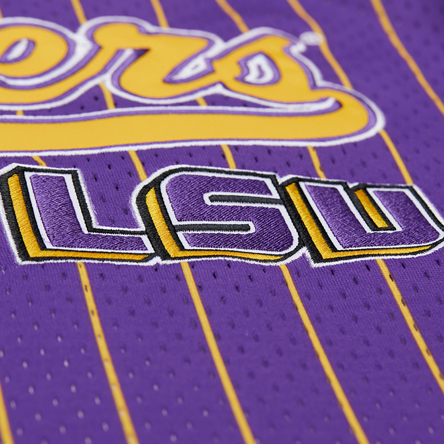 Mitchell & Ness Men's LSU Double Play Primary Logo Baseball Jersey - view number 3