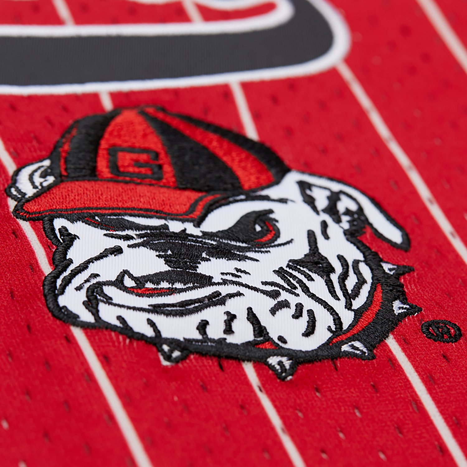 Mitchell & Ness Men's Georgia Double Play Primary Logo Baseball Jersey                                                           - view number 4