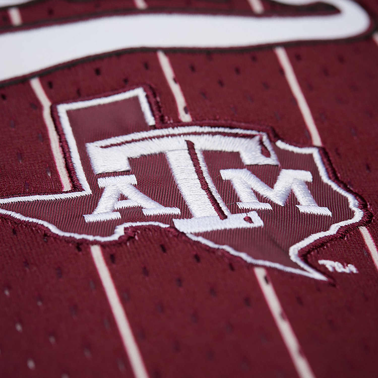 Mitchell & Ness Men's Texas A&M Double Play Primary Logo Baseball Jersey - view number 3