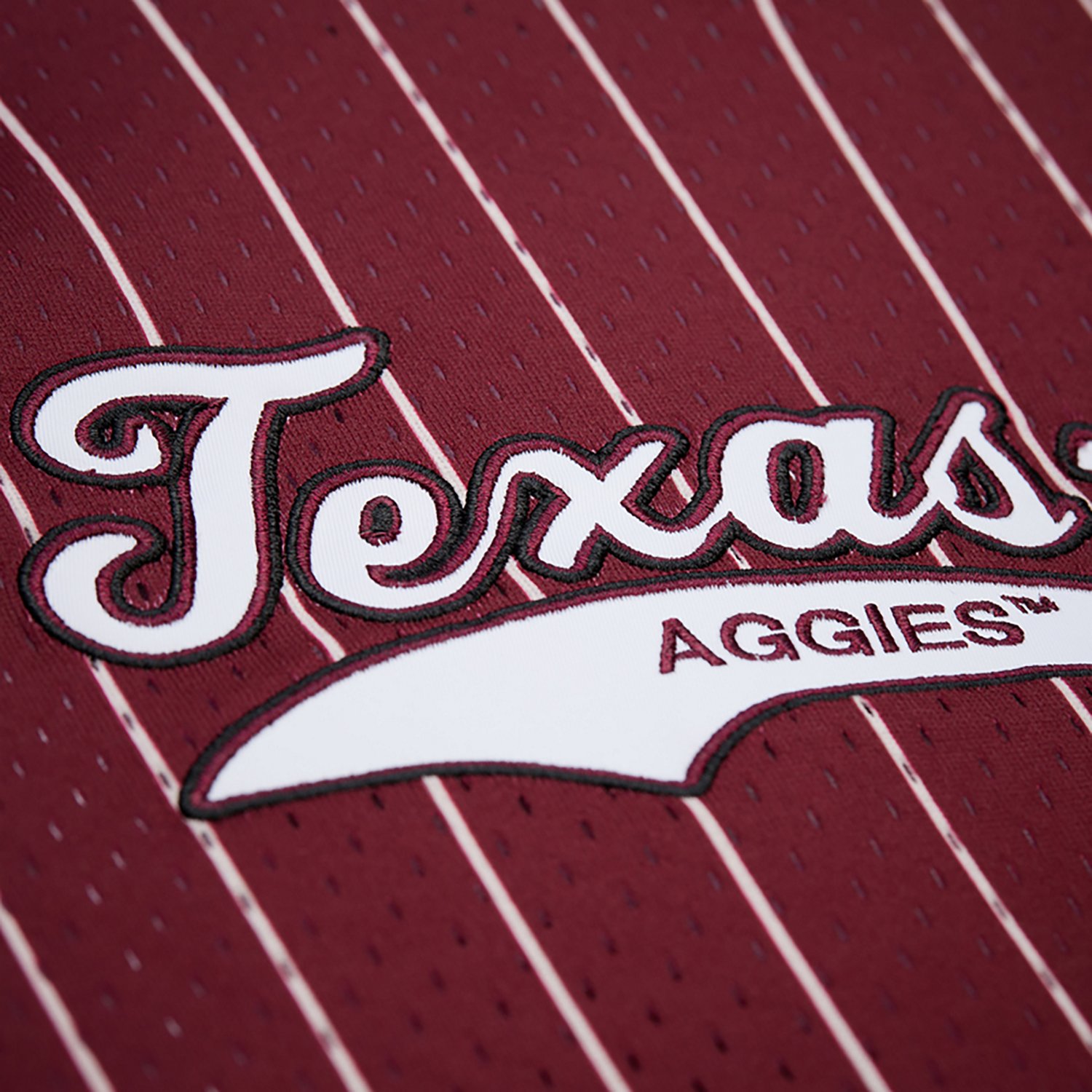 Mitchell & Ness Men's Texas A&M Double Play Primary Logo Baseball Jersey - view number 4