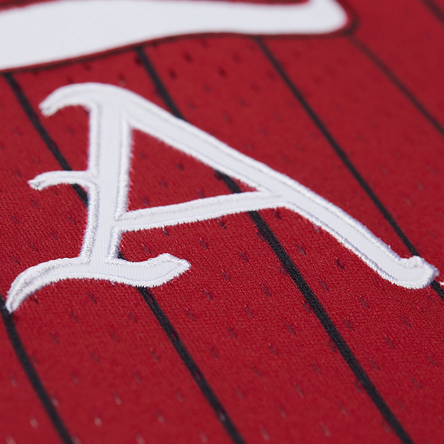 Mitchell & Ness Men's Arkansas Double Play Primary Logo Baseball Jersey - view number 4