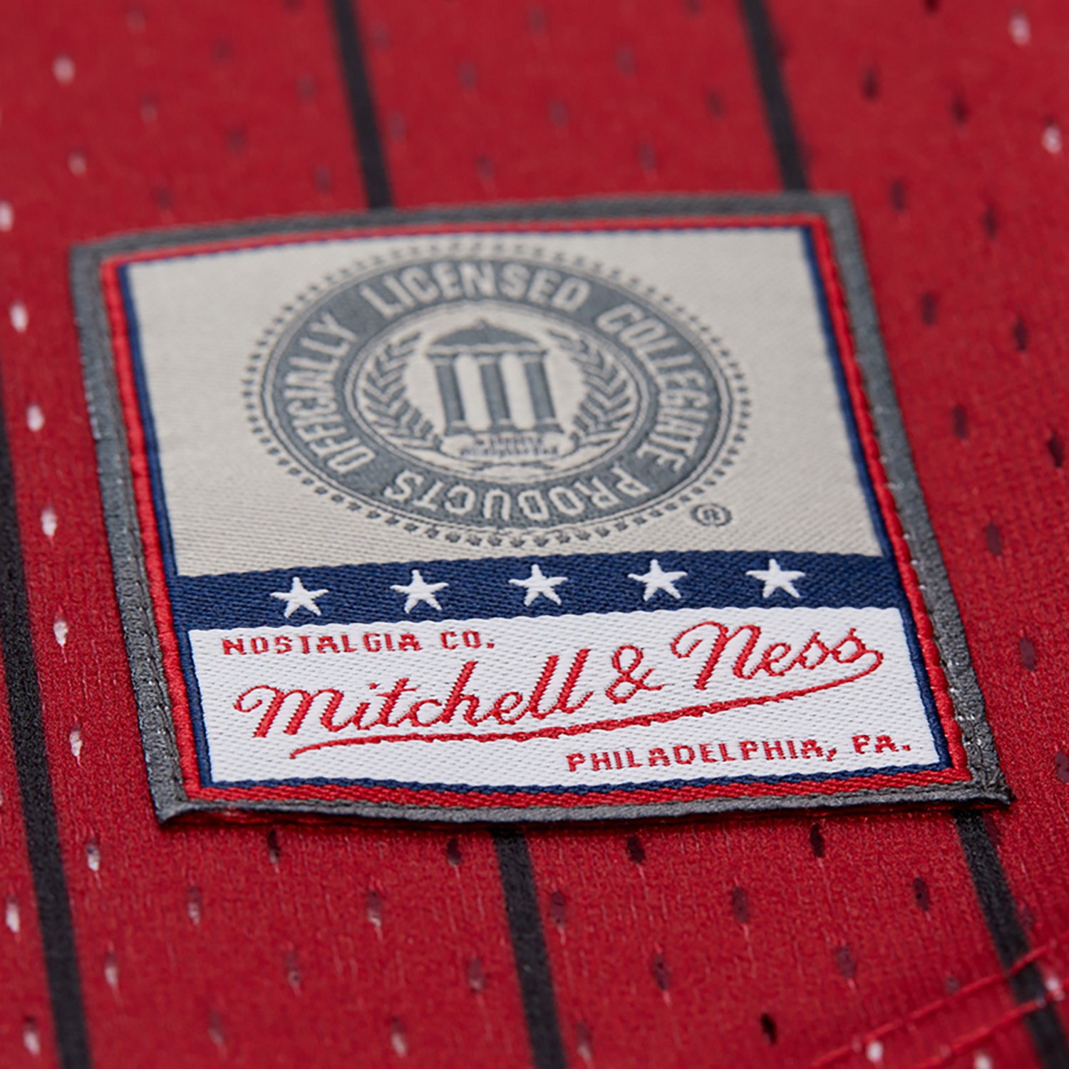 Mitchell & Ness Men's Arkansas Double Play Primary Logo Baseball Jersey - view number 5