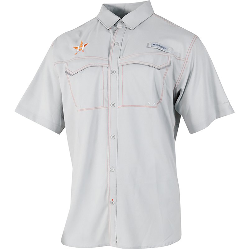 Columbia Sportswear Men's Houston Astros Low Drag Offshore Short Sleeve Shirt