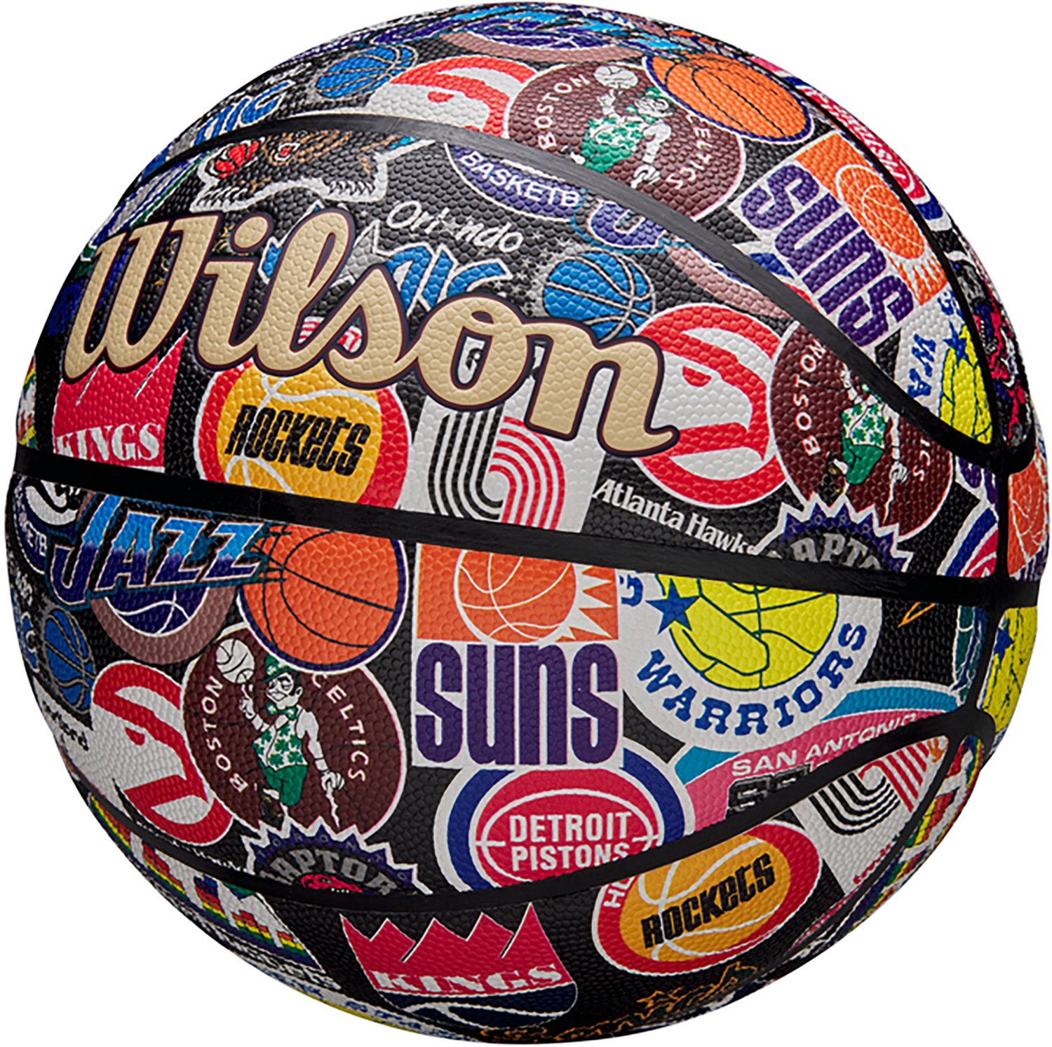 Wilson NBA All Team Retro Full Size Indoor/Outdoor Basketball - view number 3