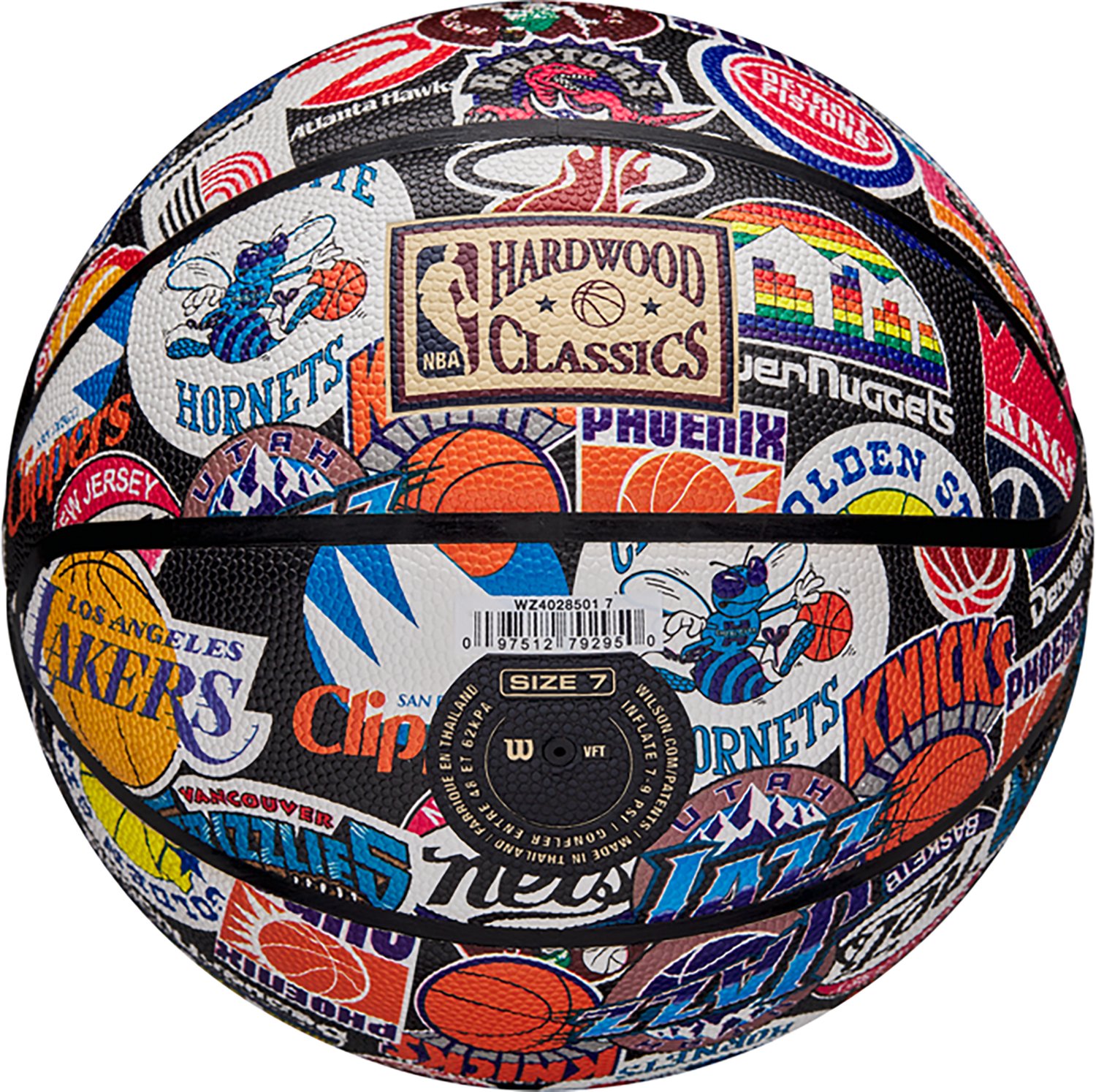 Wilson NBA All Team Retro Full Size Indoor/Outdoor Basketball - view number 6