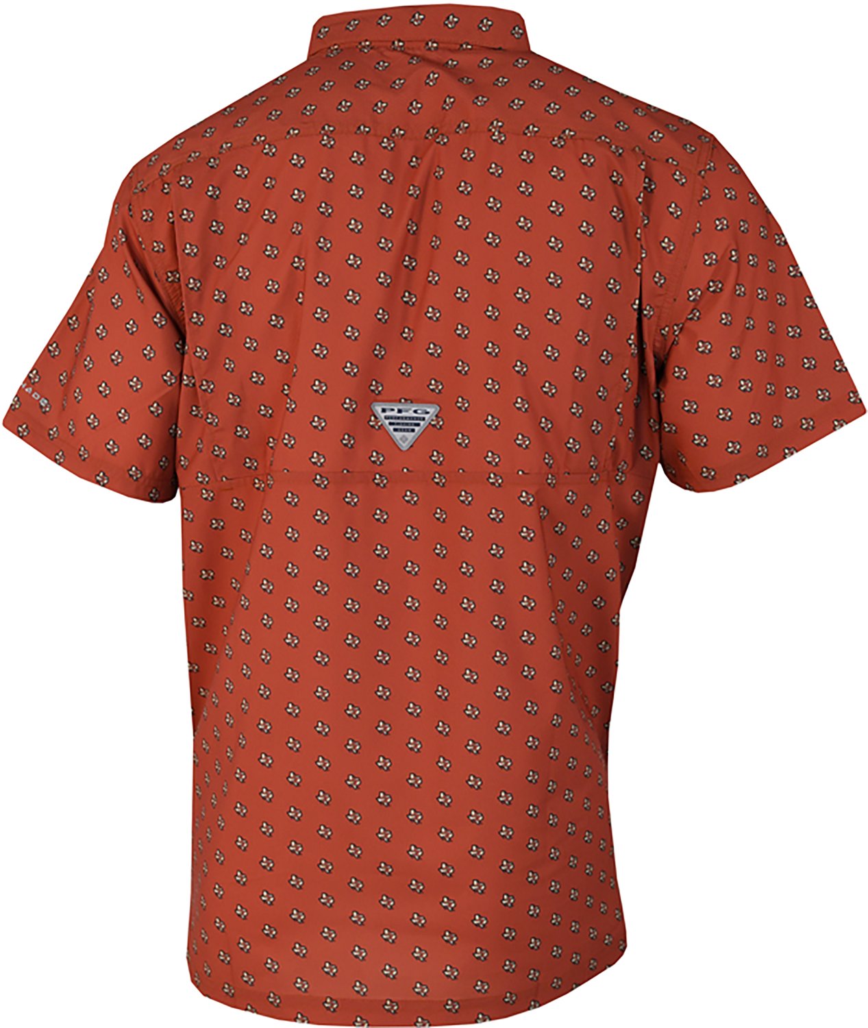 Columbia Sportswear Men's Houston Astros Micro Logo Red Brick Super Slack Tide Short Sleeve Shirt - view number 2