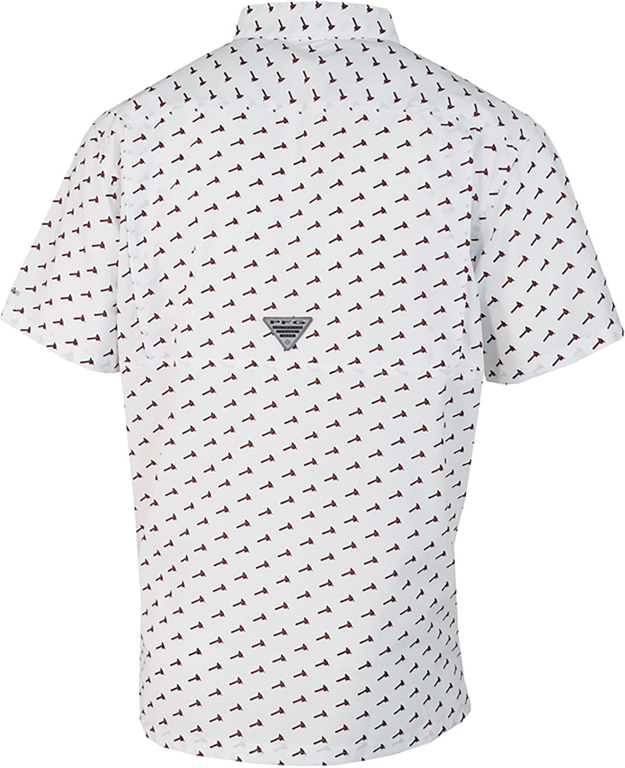 Columbia Sportswear Men's Atlanta Braves Micro Logo Super Slack Tide Short Sleeve Shirt - view number 2