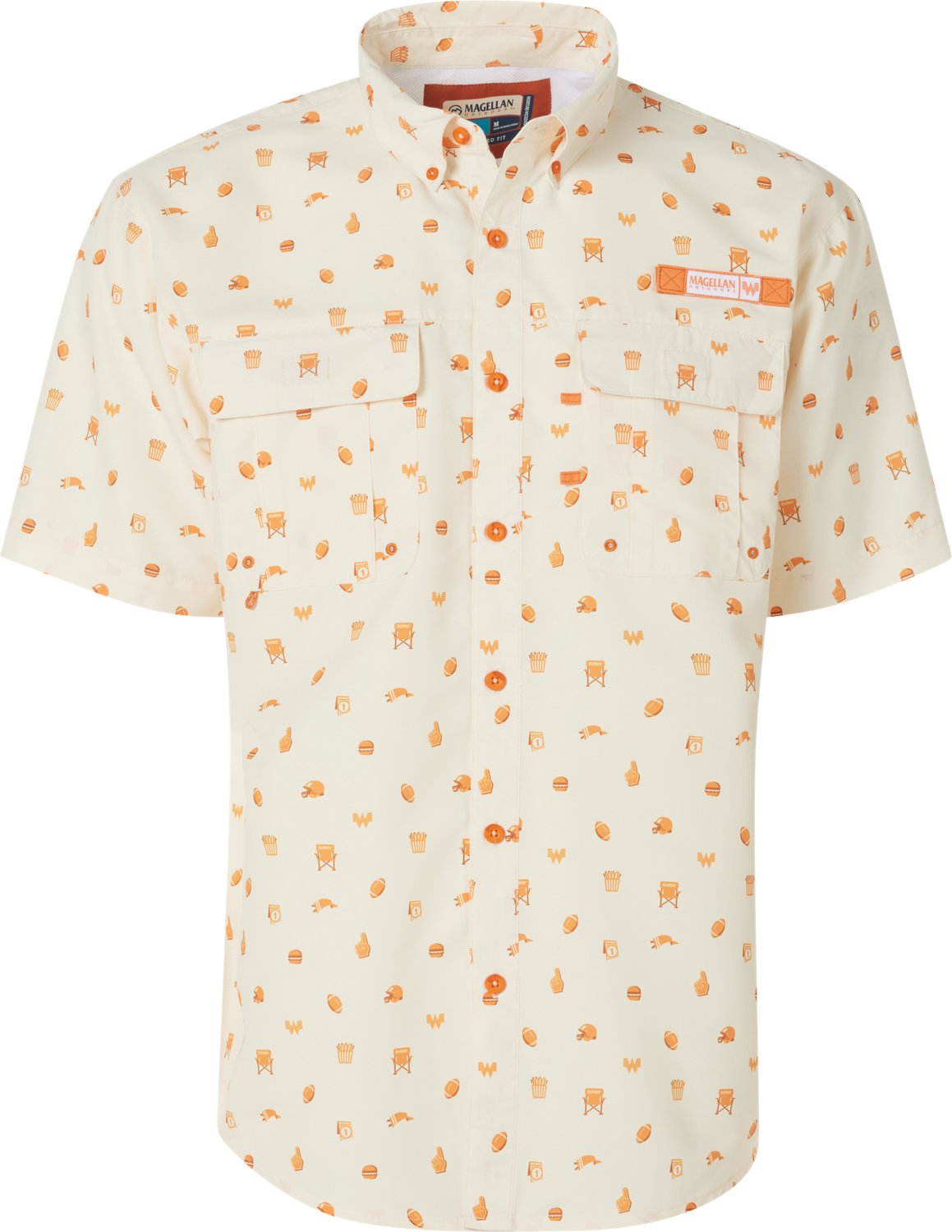 Magellan Outdoors Whataburger Men's Laguna Madre Micro Short Sleeve Fishing Shirt - view number 6