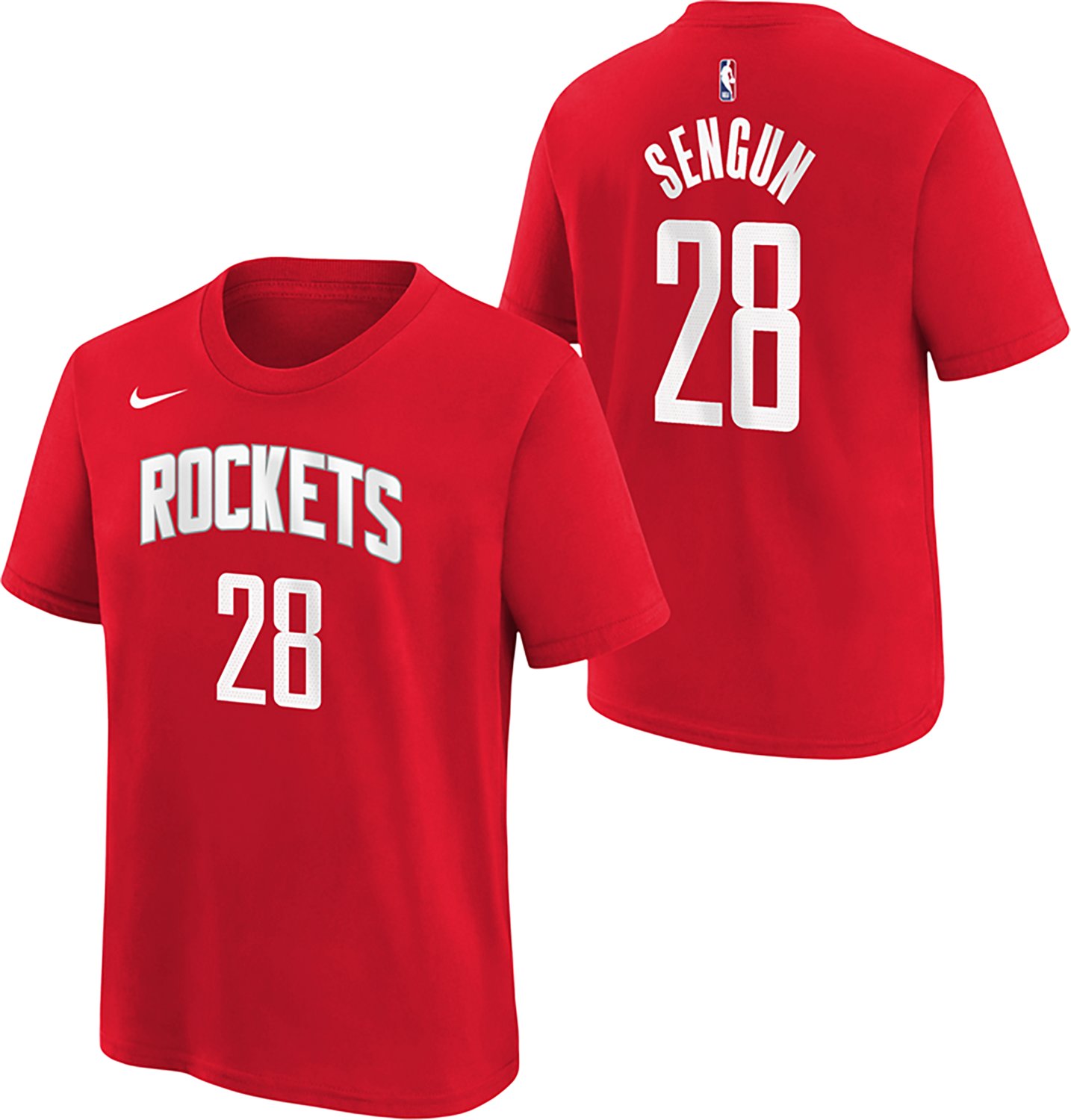 Nike Youth Houston Rockets Alperen Sengun #28 Icon Name & Number Short Sleeve T-shirt                                            - view number 3
