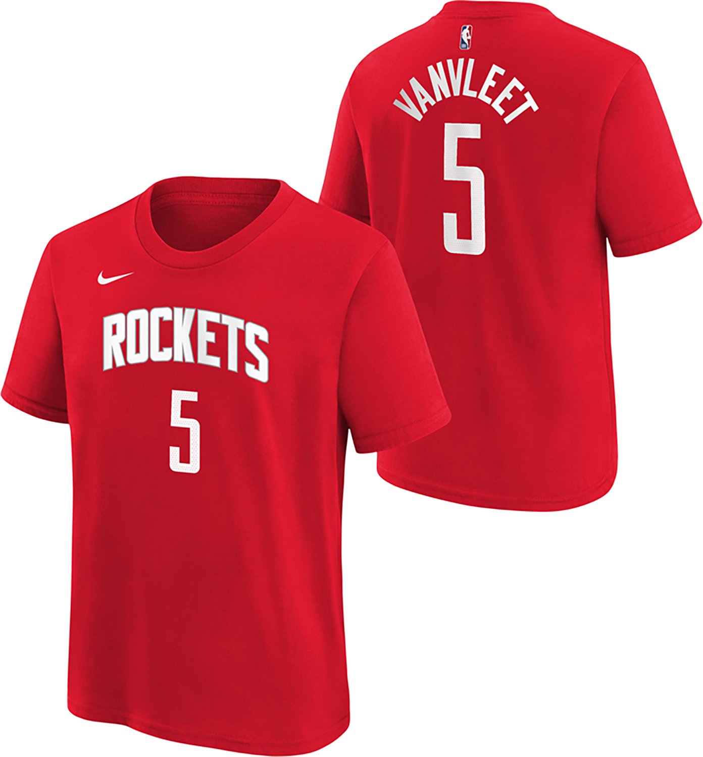 Nike Youth Houston Rockets Fred VanVleet #5 Icon Name & Number Short Sleeve T-shirt - view number 3