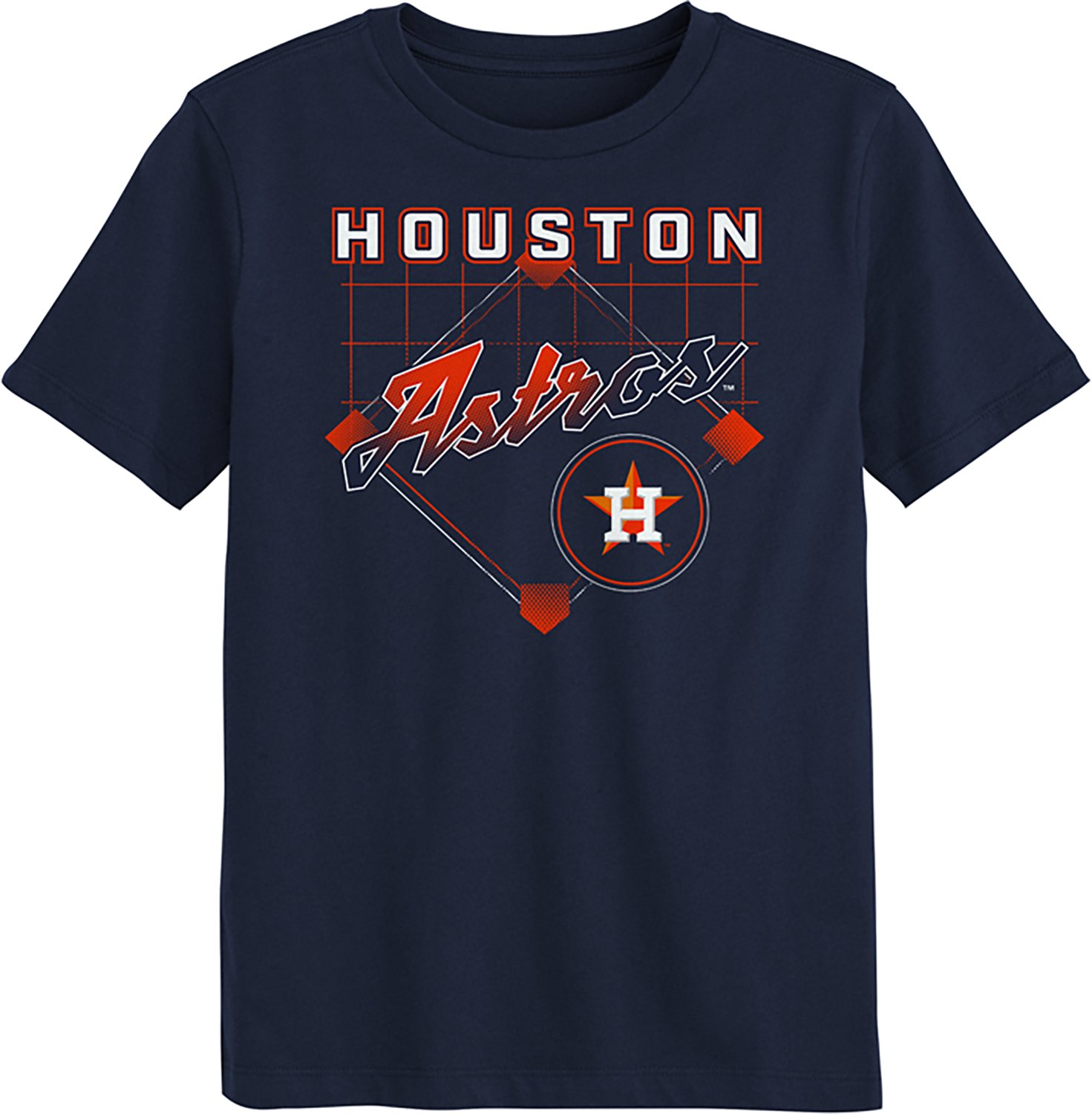Outerstuff Boys' 4-7 Astros Diamond Tech T-shirt - view number 2