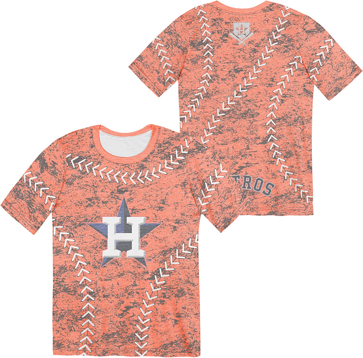 Outerstuff Boys' 4-7 Astros Slide Score Bold Sublimated T-shirt - view number 3