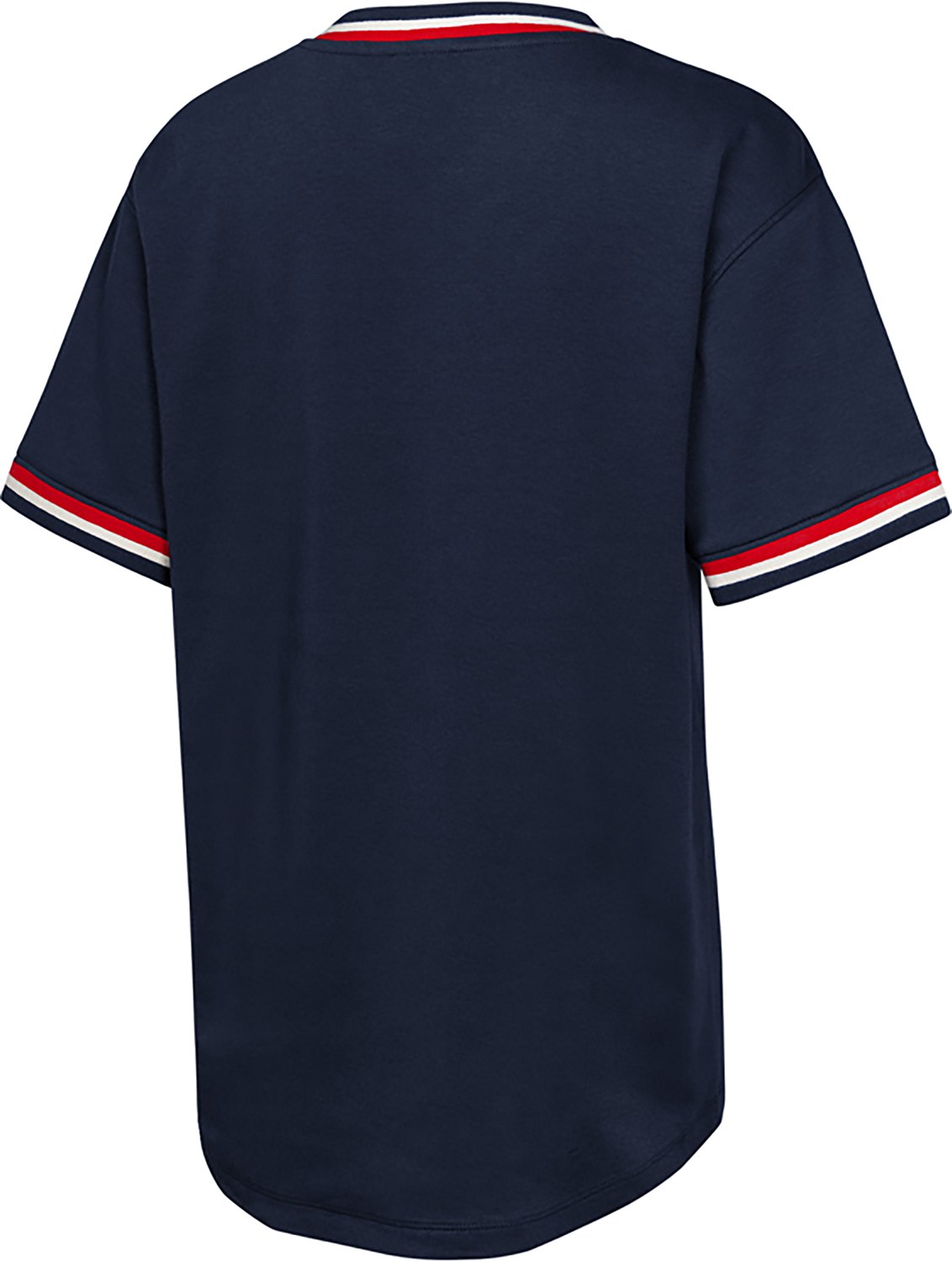 Outerstuff Boys' 4-7 Braves Relief Pitcher Colorblock V-neck T-shirt - view number 2