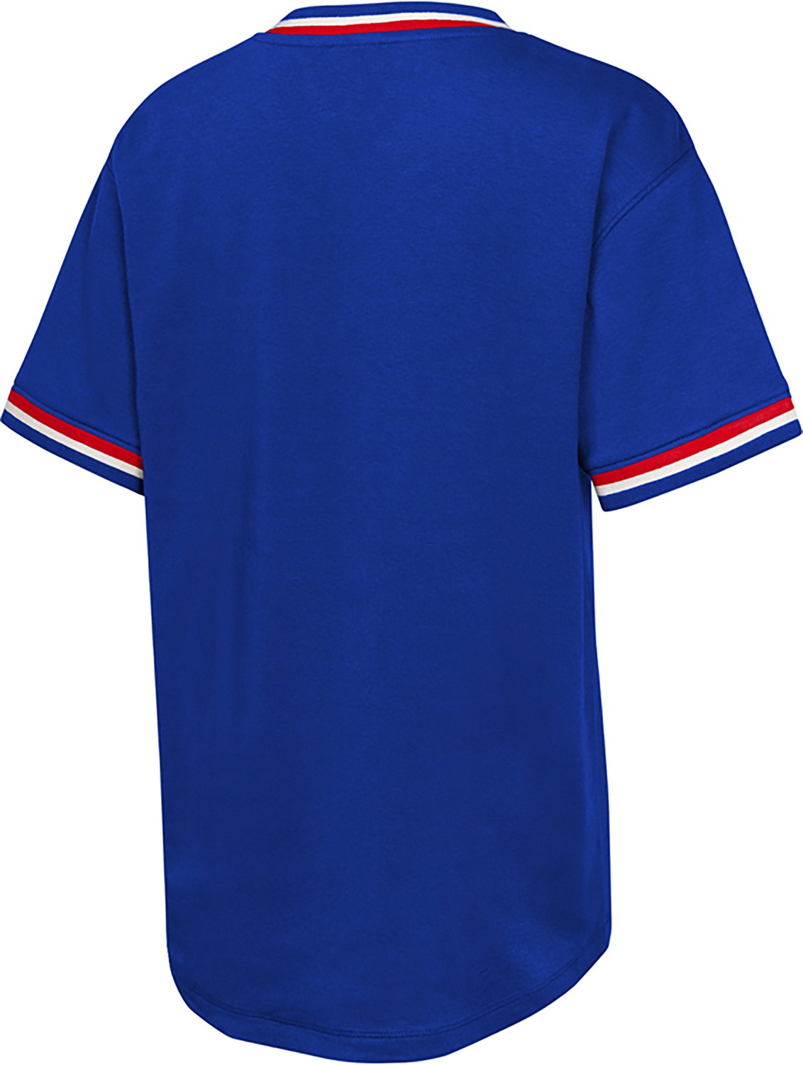 Outerstuff Boys' 4-7 Rangers Relief Pitcher Colorblock V-neck T-shirt - view number 2