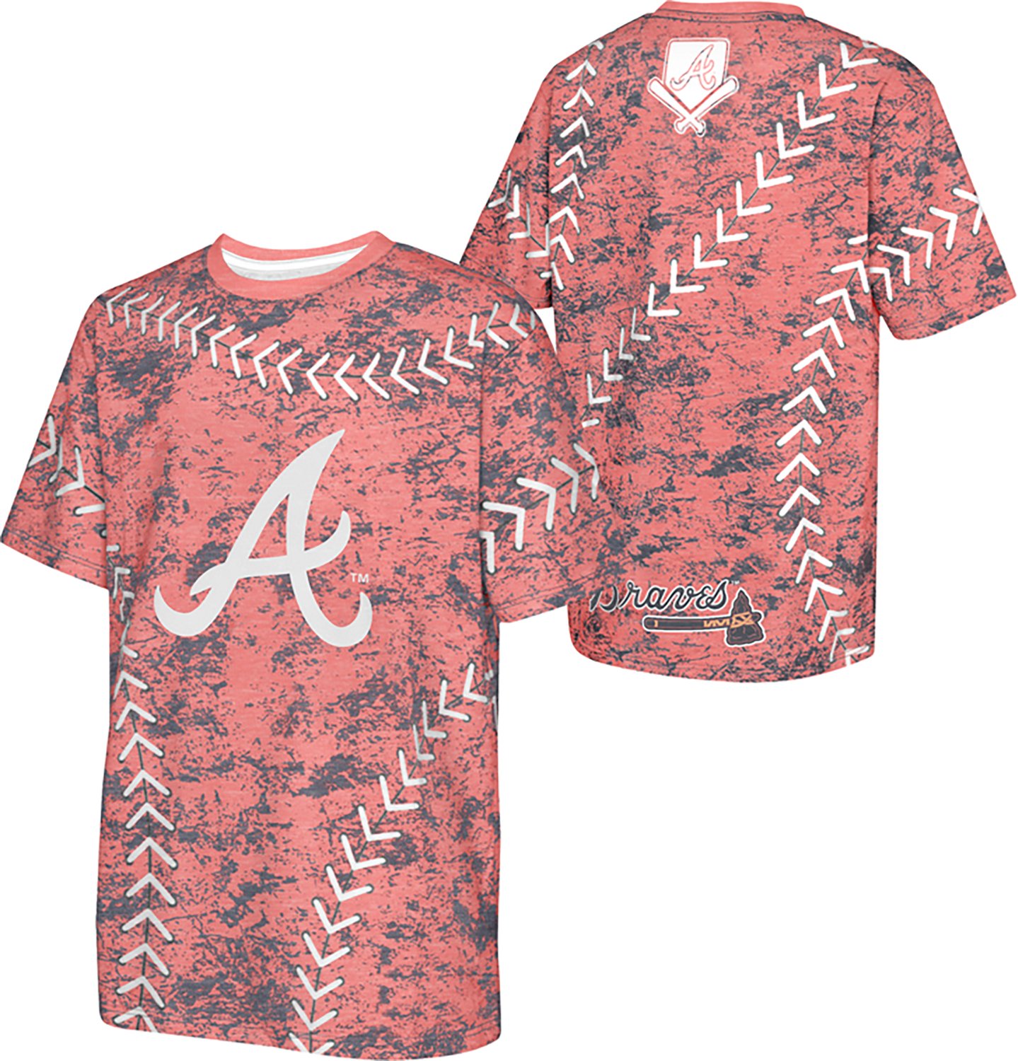 Outerstuff Youth Braves Slide Score Bold Sublimated T-shirt - view number 3