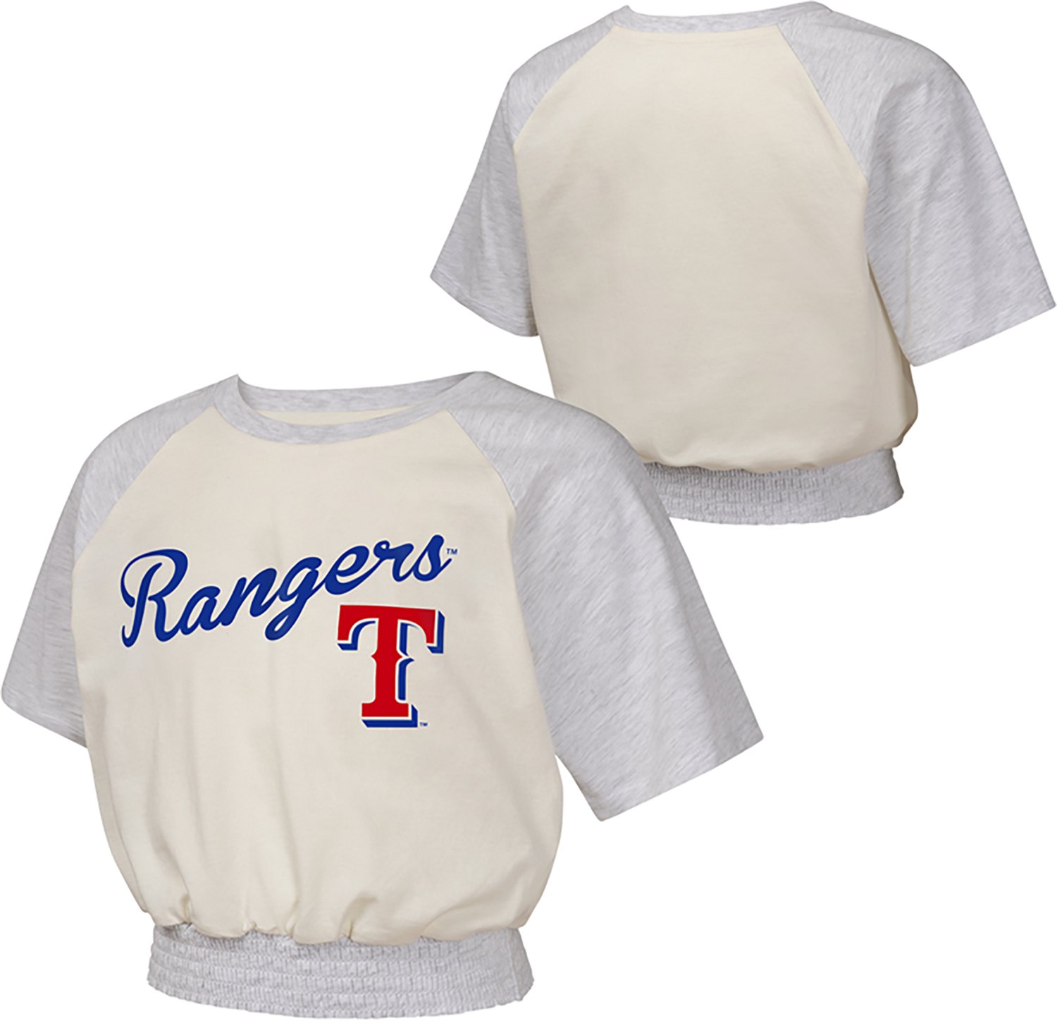 Outerstuff Girls' Rangers Curve Ball Fashion T-shirt - view number 3