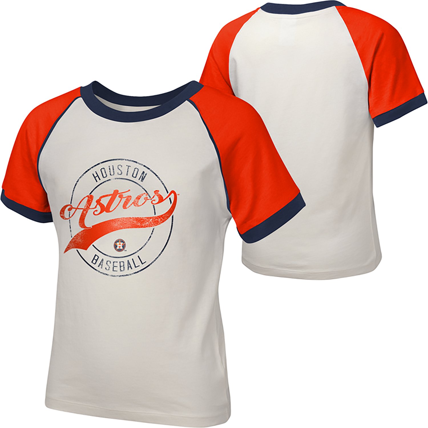 Outerstuff Girls' Houston Astros Game Time Baseball Graphic T-shirt - view number 3