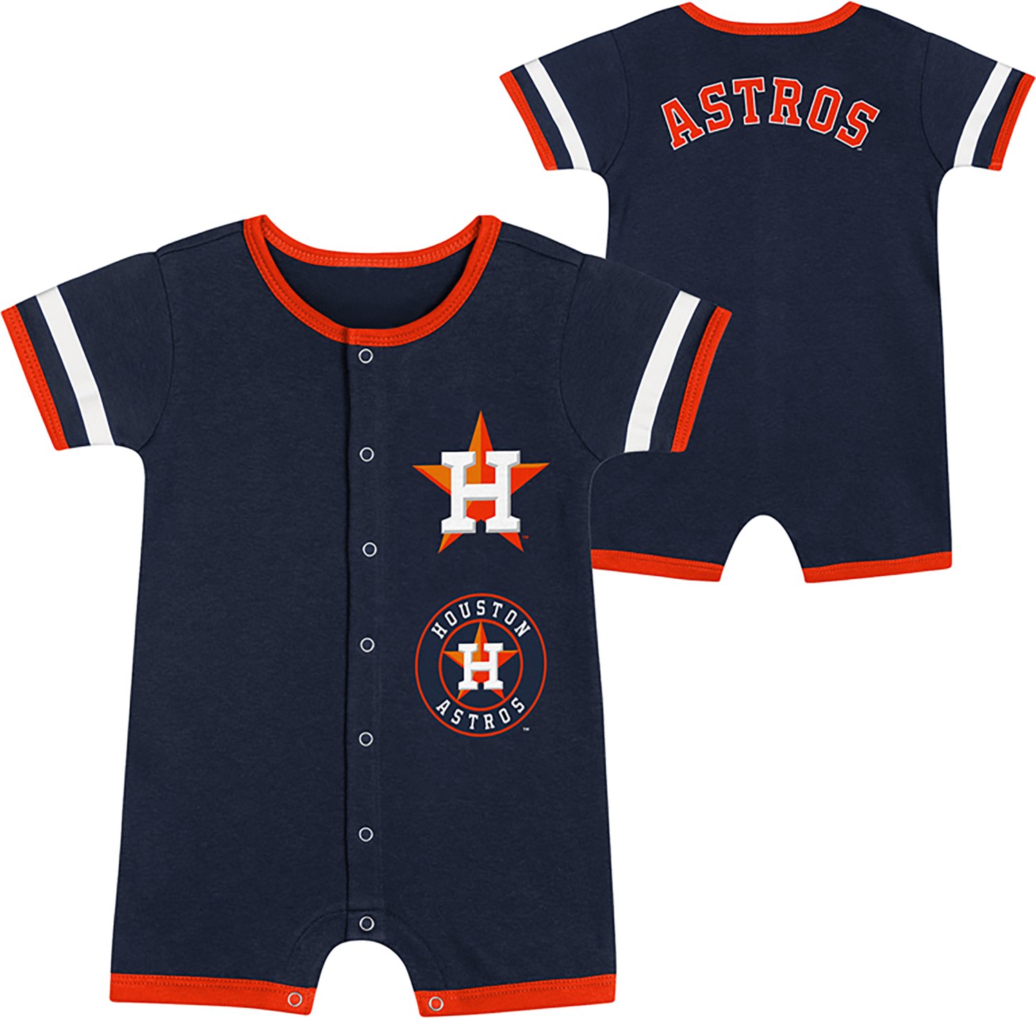 Outerstuff Infants' Houston Astros Double Hit Short Sleeve Coverall - view number 3
