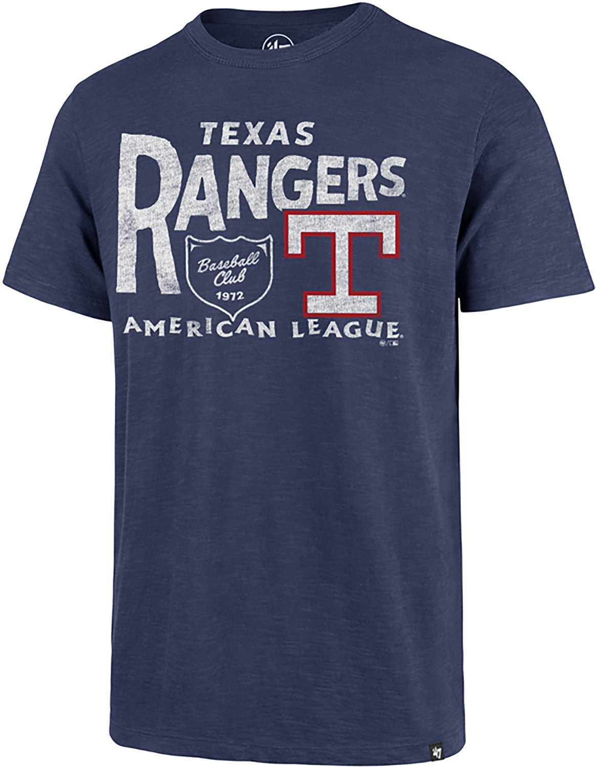 47 Brand Men's Rangers Forkball Scrum Short Sleeve T-shirt - view number 1