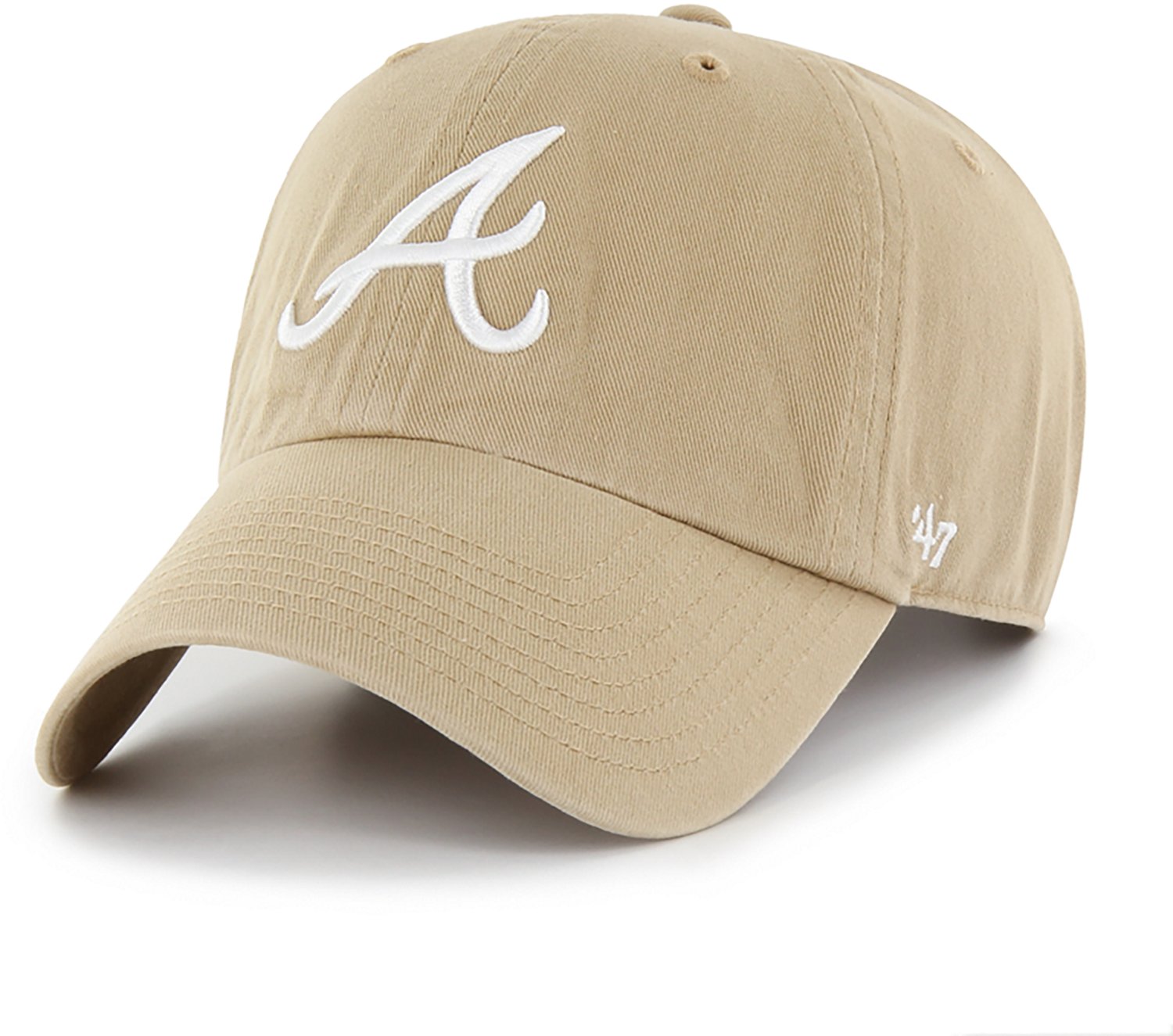 47 Adults' Braves No Label Clean Up Cap