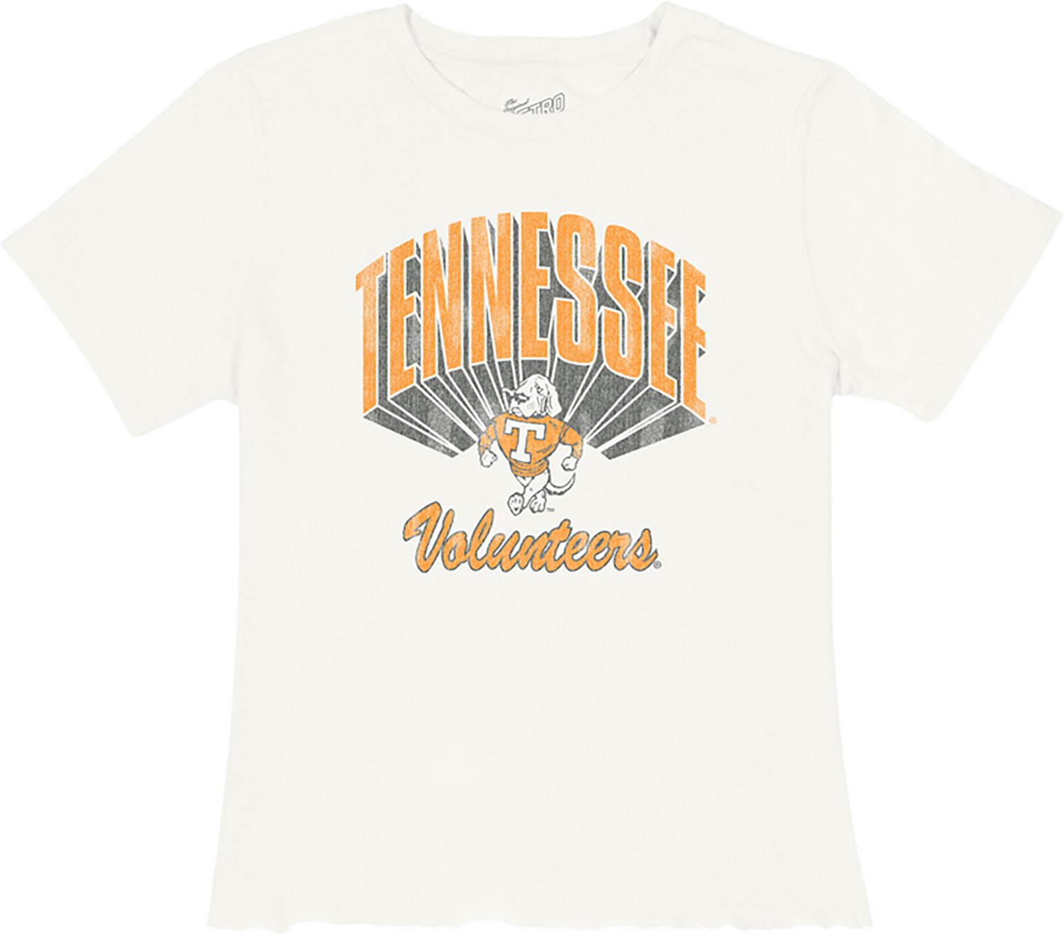 WILDCAT RETRO Women's Tennessee Volunteers Retro Brand Vintage Crop Short Sleeve T-shirt