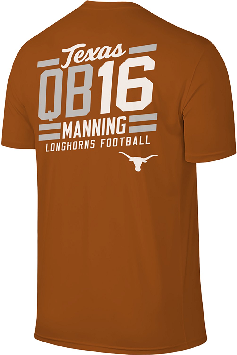 The Victory Men's Texas Longhorns A. Manning Slant QB16 Double Sided Short Sleeve T-shirt - view number 2