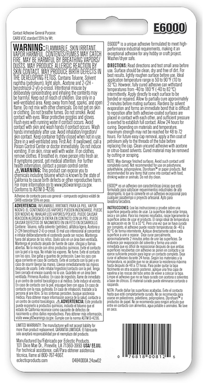 Eclectic Products E6000 Clear Adhesive 2.0 fl oz - view number 2