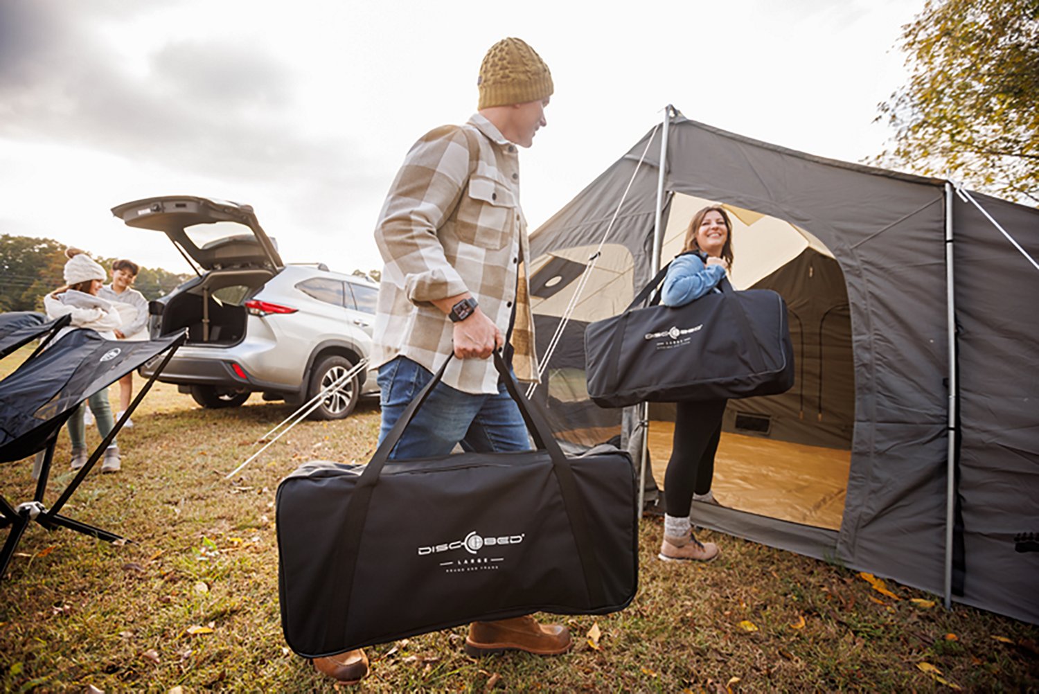 Disc-O-Bed Bunkable Large Portable Camping Cot System - view number 8