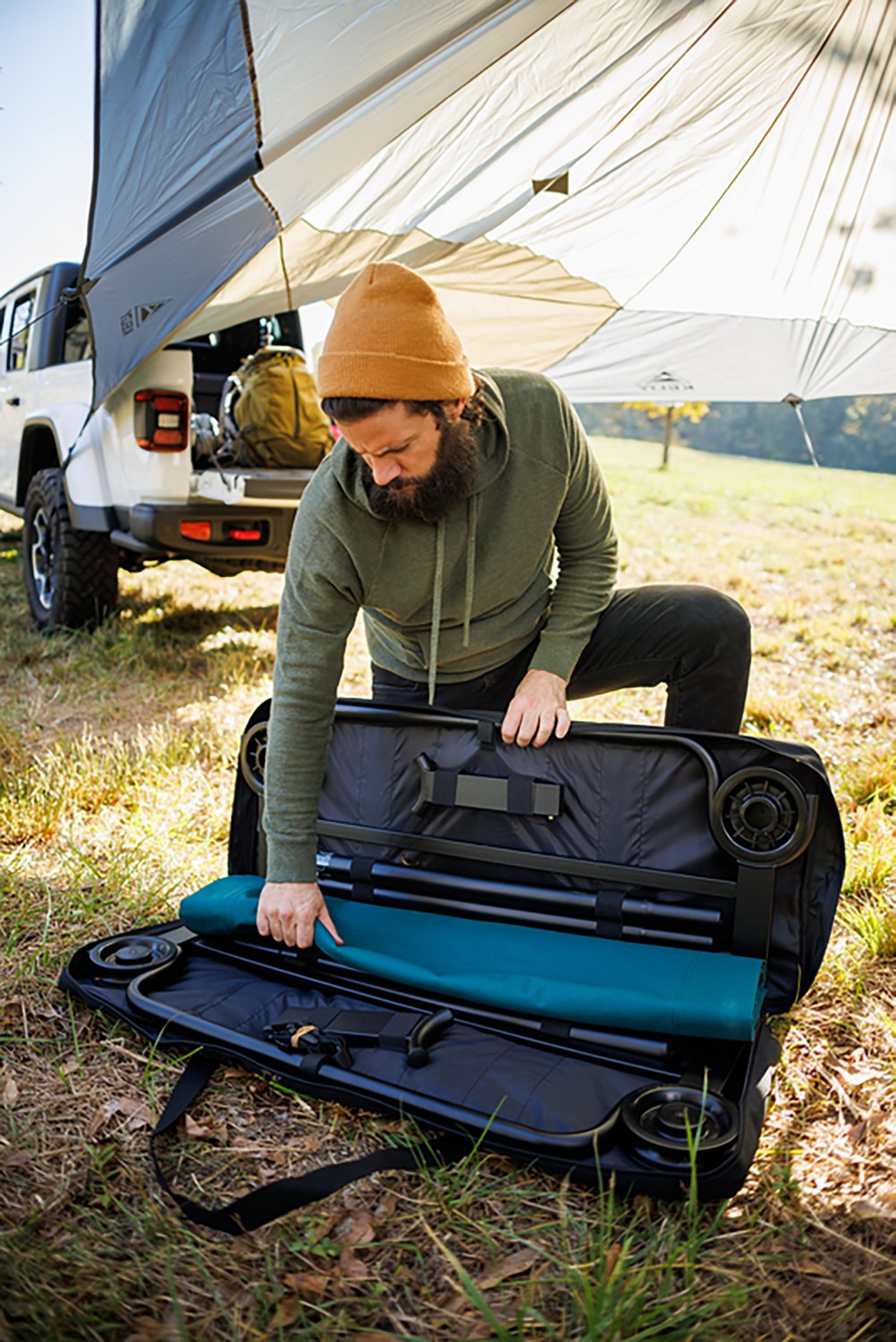 Disc-O-Bed Bunkable Large Portable Camping Cot System - view number 7