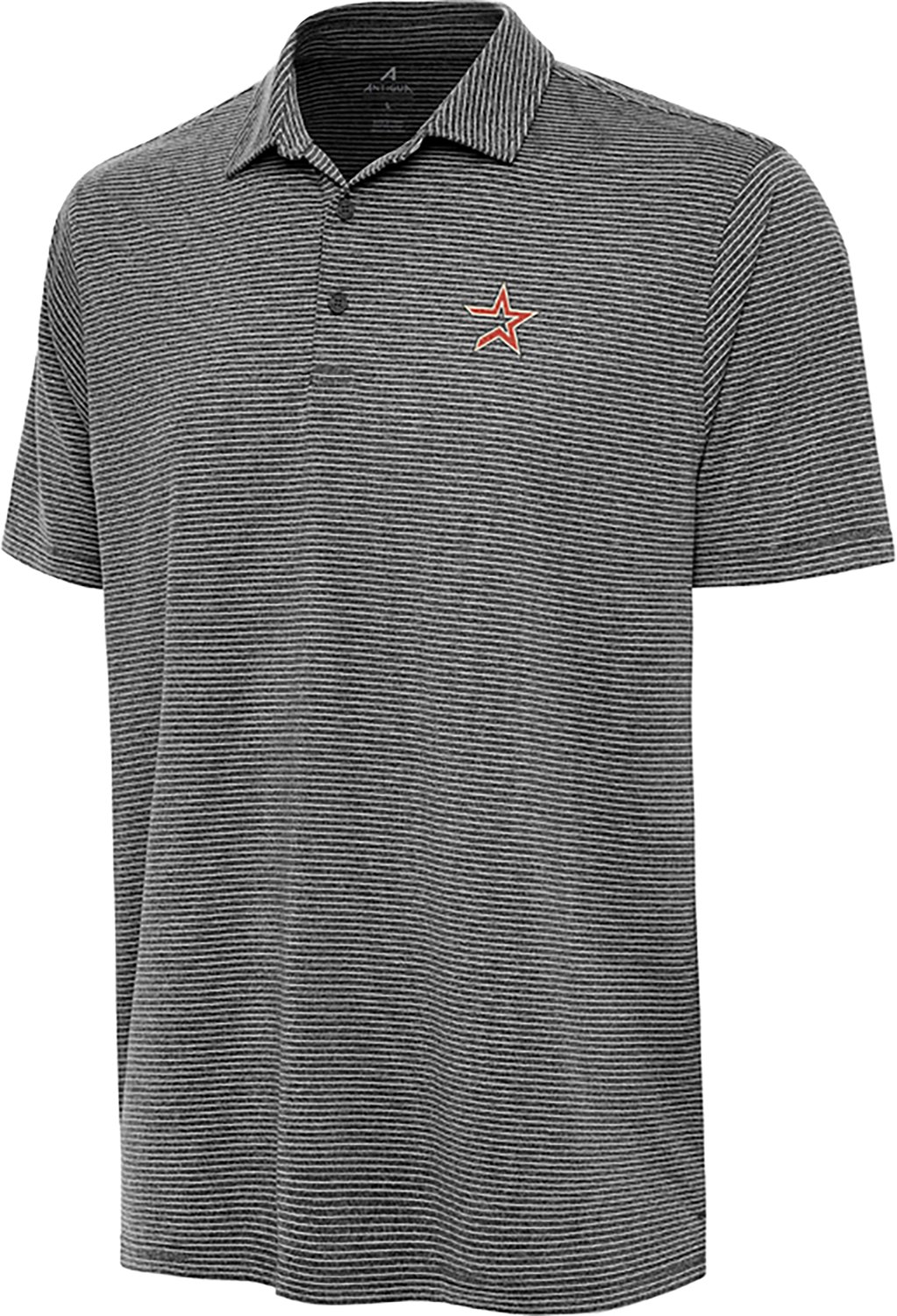 Antigua Men's Houston Astros Scheme Short Sleeve Polo - view number 1