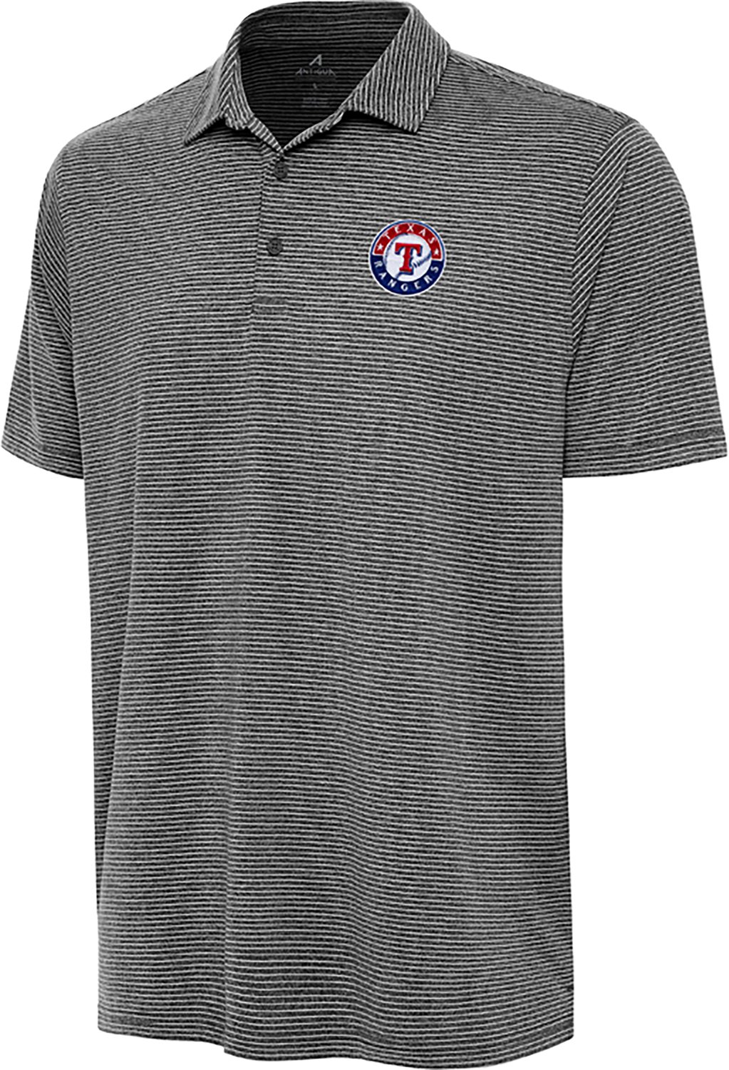 Antigua Men's Texas Rangers Scheme Short Sleeve Polo - view number 2