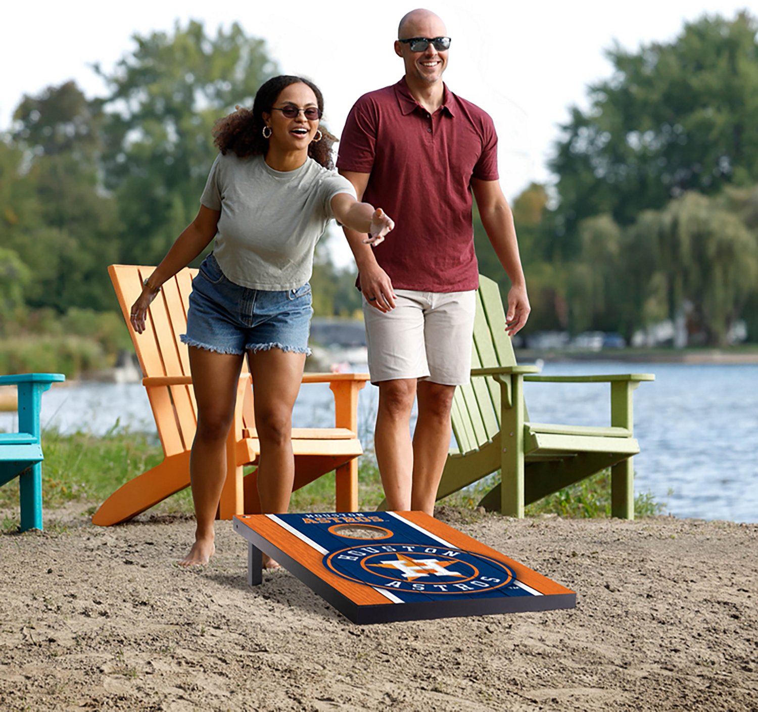 YouTheFan Houston Astros MDF 2 ft x 3 ft Cornhole Set - view number 6
