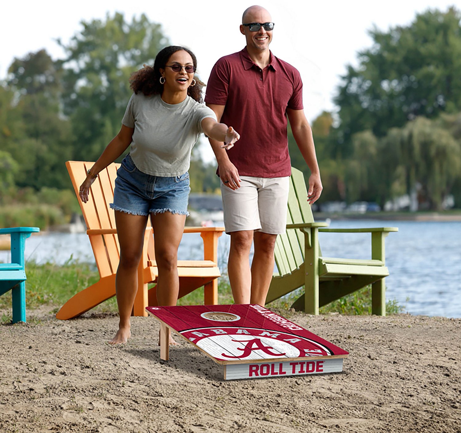 YouTheFan Alabama Crimson Tide 2 ft x 3 ft MDF Cornhole Set - view number 6