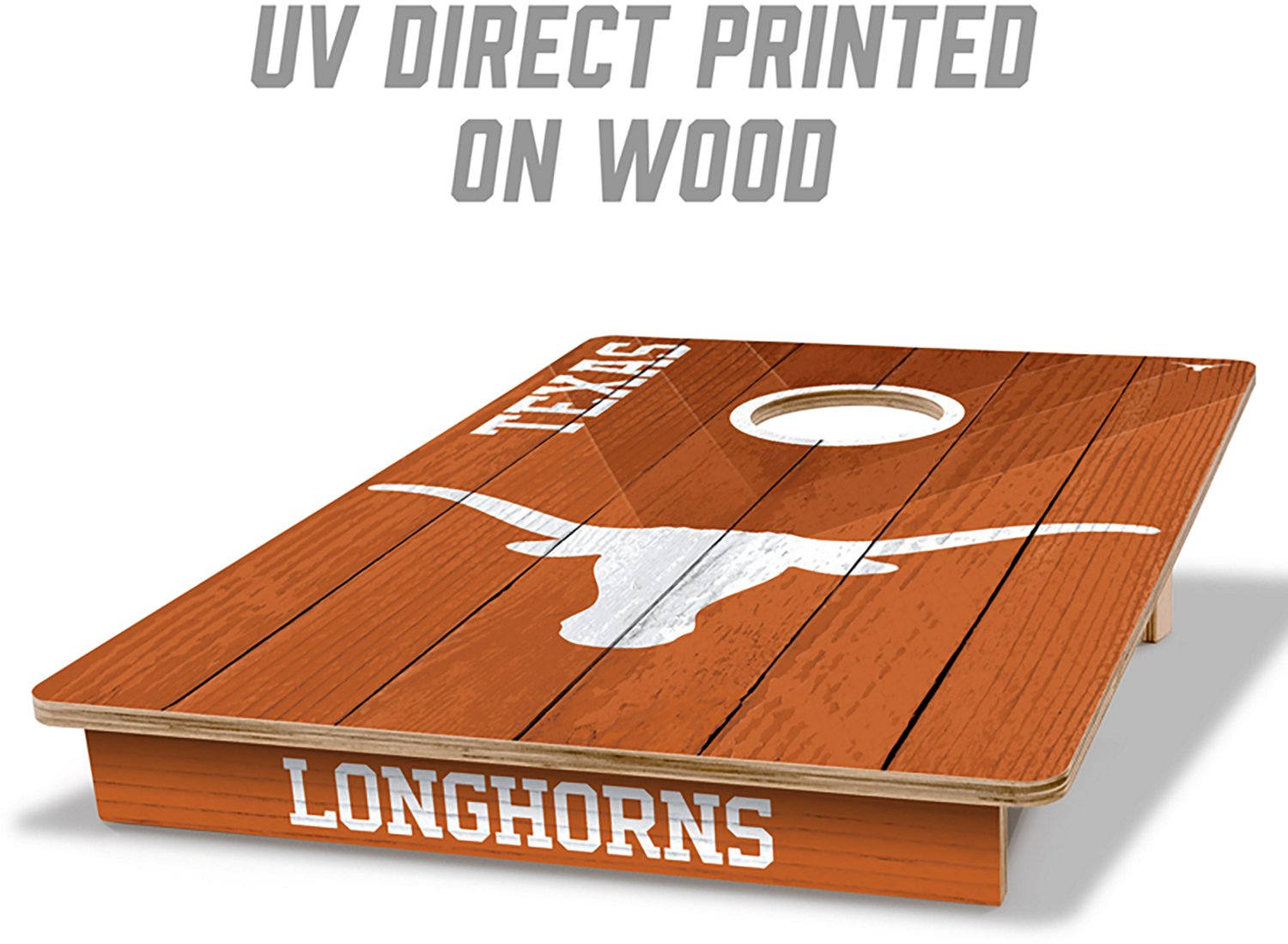 YouTheFan Texas Longhorns 2 ft x 3 ft Solid Wood Cornhole Set - view number 4