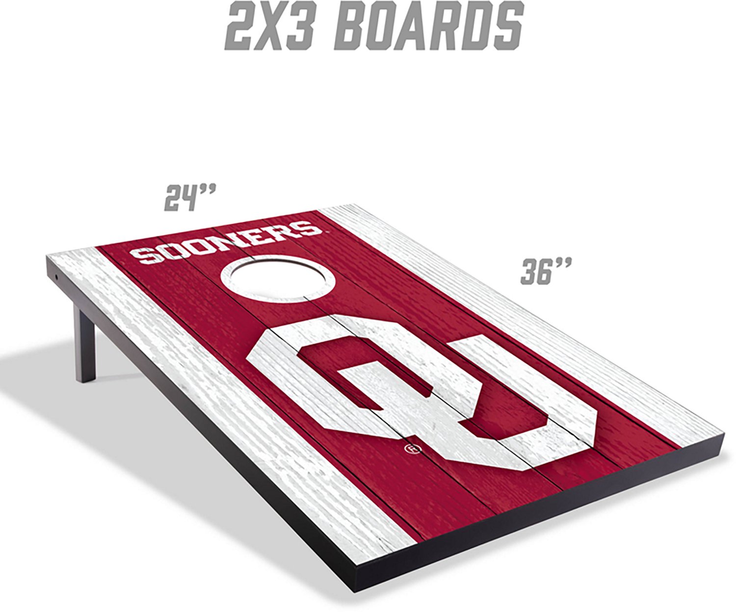 YouTheFan Oklahoma Sooners 2 ft x 3 ft MDF Cornhole Set - view number 3