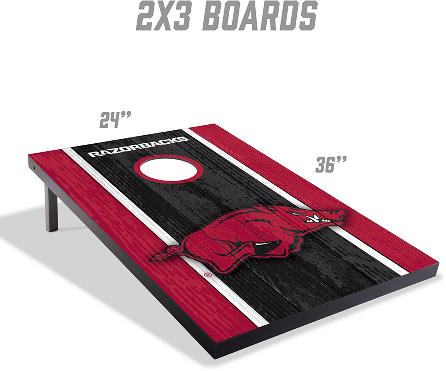 YouTheFan Arkansas Razorbacks 2 ft x 3 ft MDF Cornhole Set - view number 2