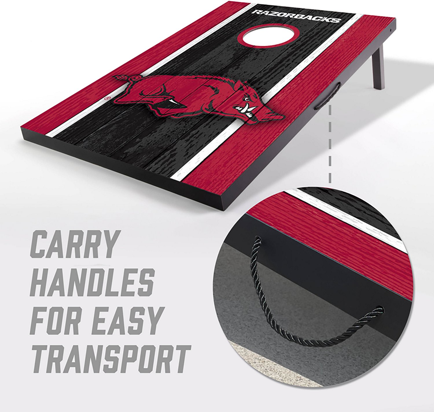 YouTheFan Arkansas Razorbacks 2 ft x 3 ft MDF Cornhole Set - view number 4