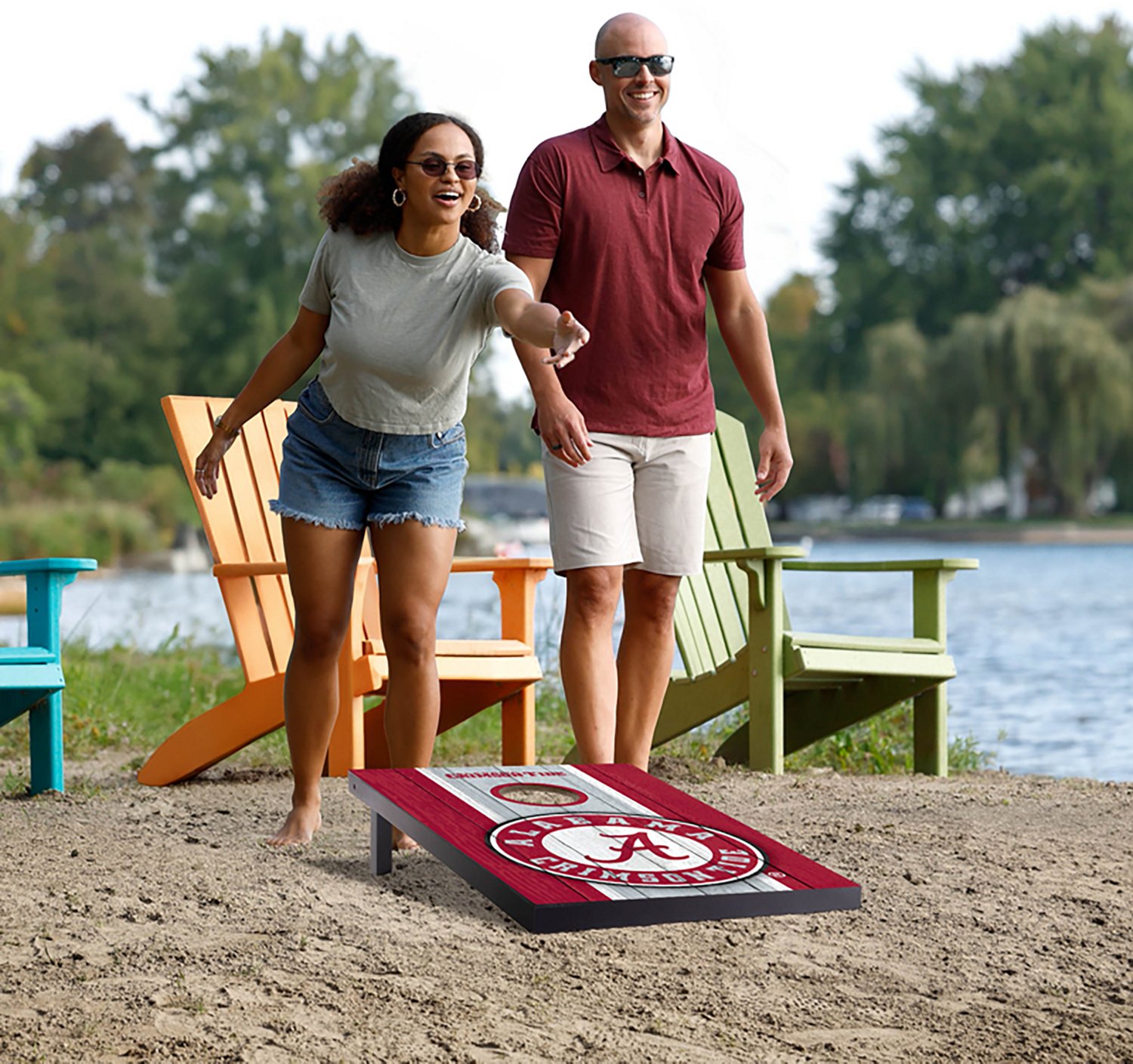 YouTheFan Alabama Crimson Tide 2 ft x 3 ft MDF Cornhole Set - view number 6