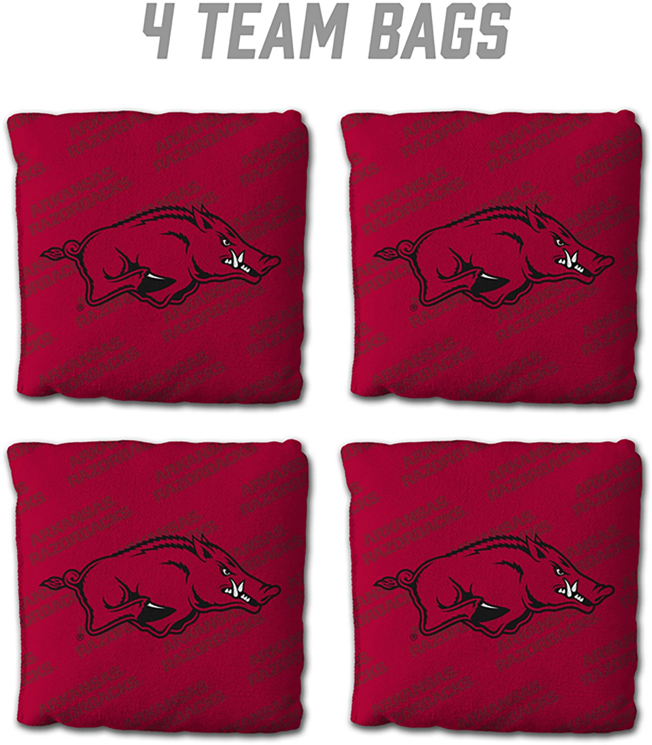 YouTheFan Arkansas Razorback Licensed Cornhole Bags 4-pack                                                                       - view number 2