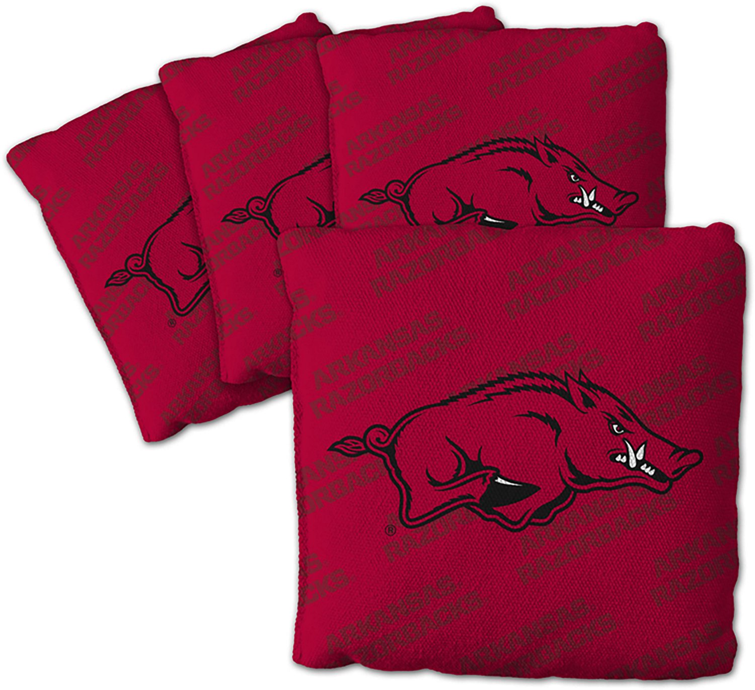 YouTheFan Arkansas Razorback Licensed Cornhole Bags 4-pack                                                                       - view number 3
