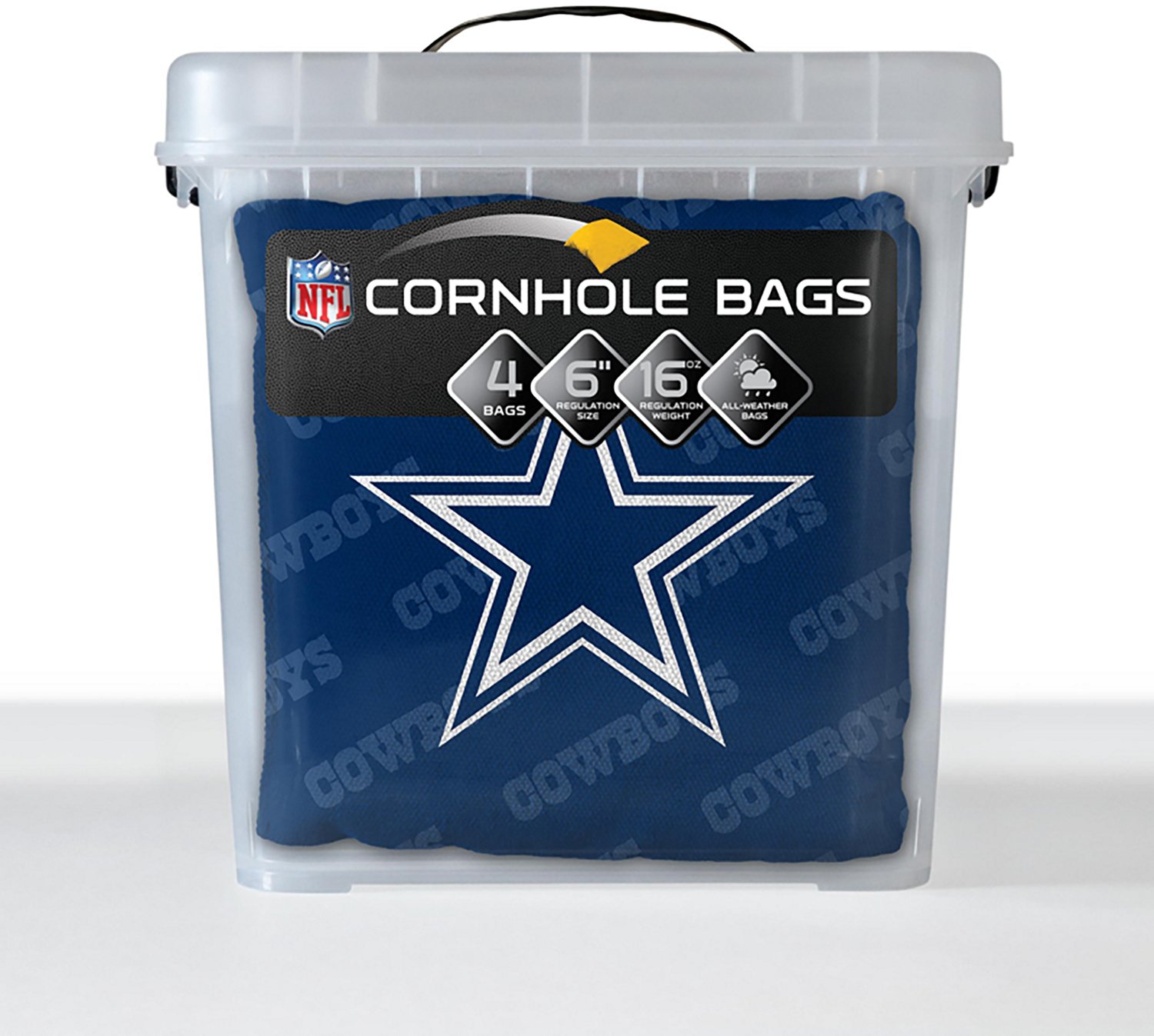 YouTheFan Dallas Cowboys Licensed Cornhole Bags 4-pack