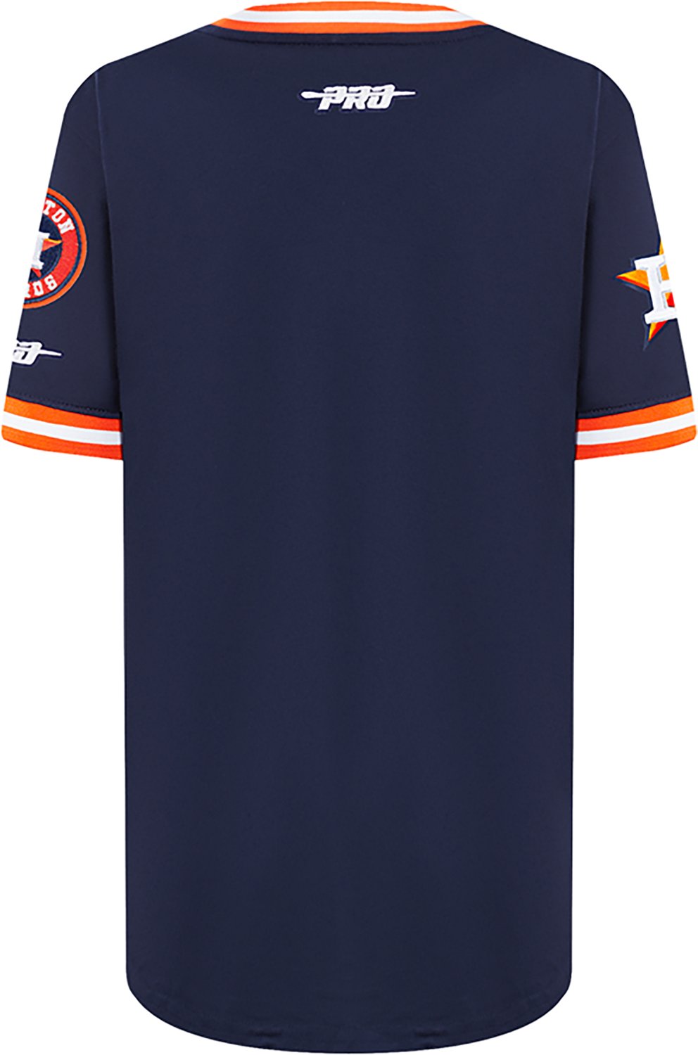 Pro Standard Boys' Houston Astros Retro Classic BB Striped Rib Short Sleeve T-shirt                                              - view number 3