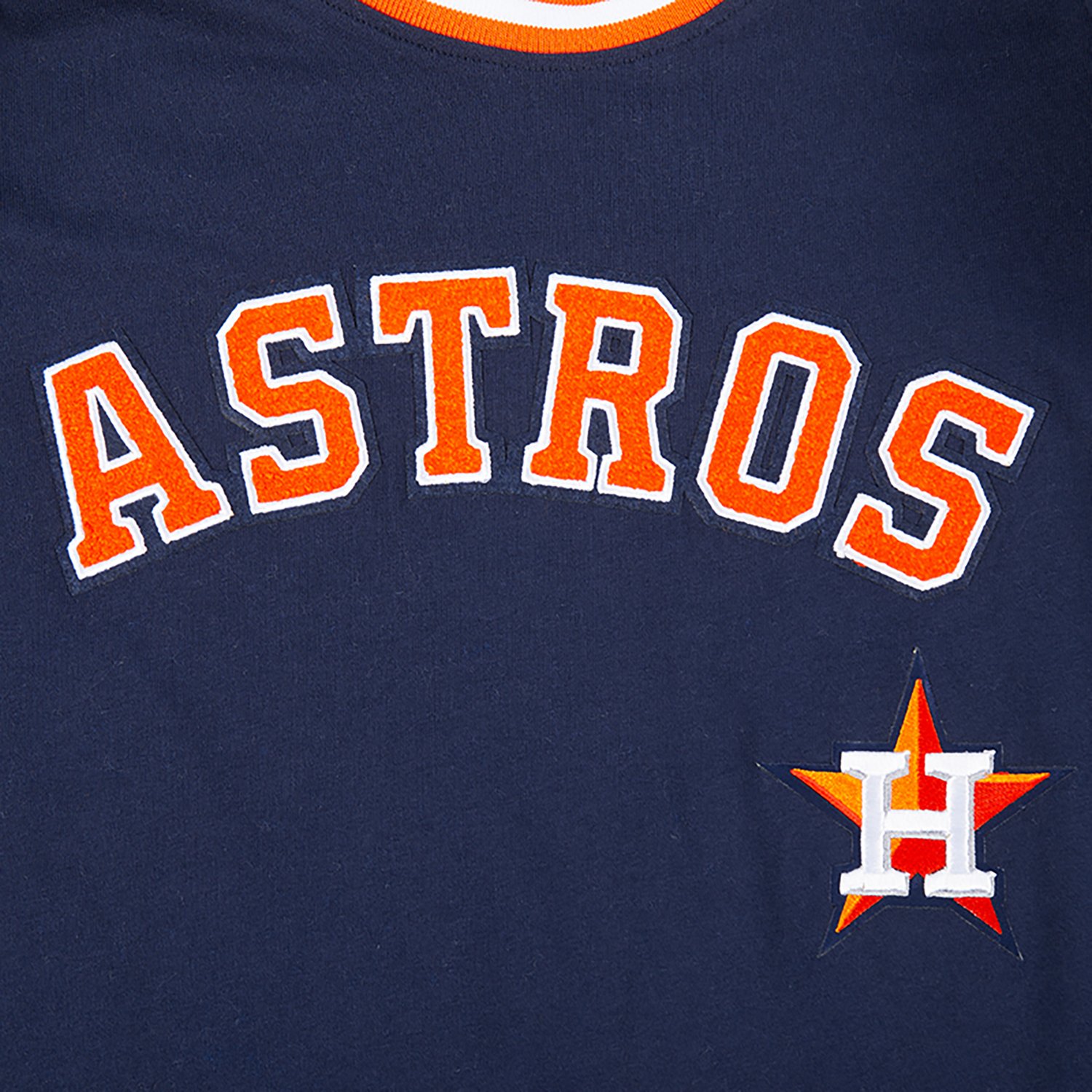 Pro Standard Boys' Houston Astros Retro Classic BB Striped Rib Short Sleeve T-shirt                                              - view number 6
