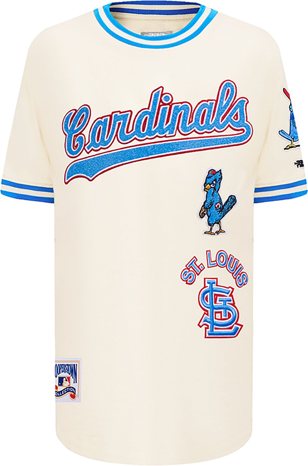 Pro Standard Boys' St. Louis Cardinals Retro Classic BB Striped Rib Short Sleeve T-shirt                                         - view number 1