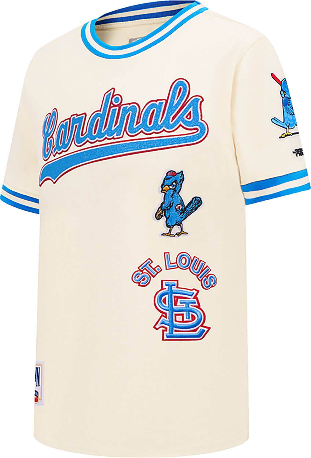 Pro Standard Boys' St. Louis Cardinals Retro Classic BB Striped Rib Short Sleeve T-shirt                                         - view number 2