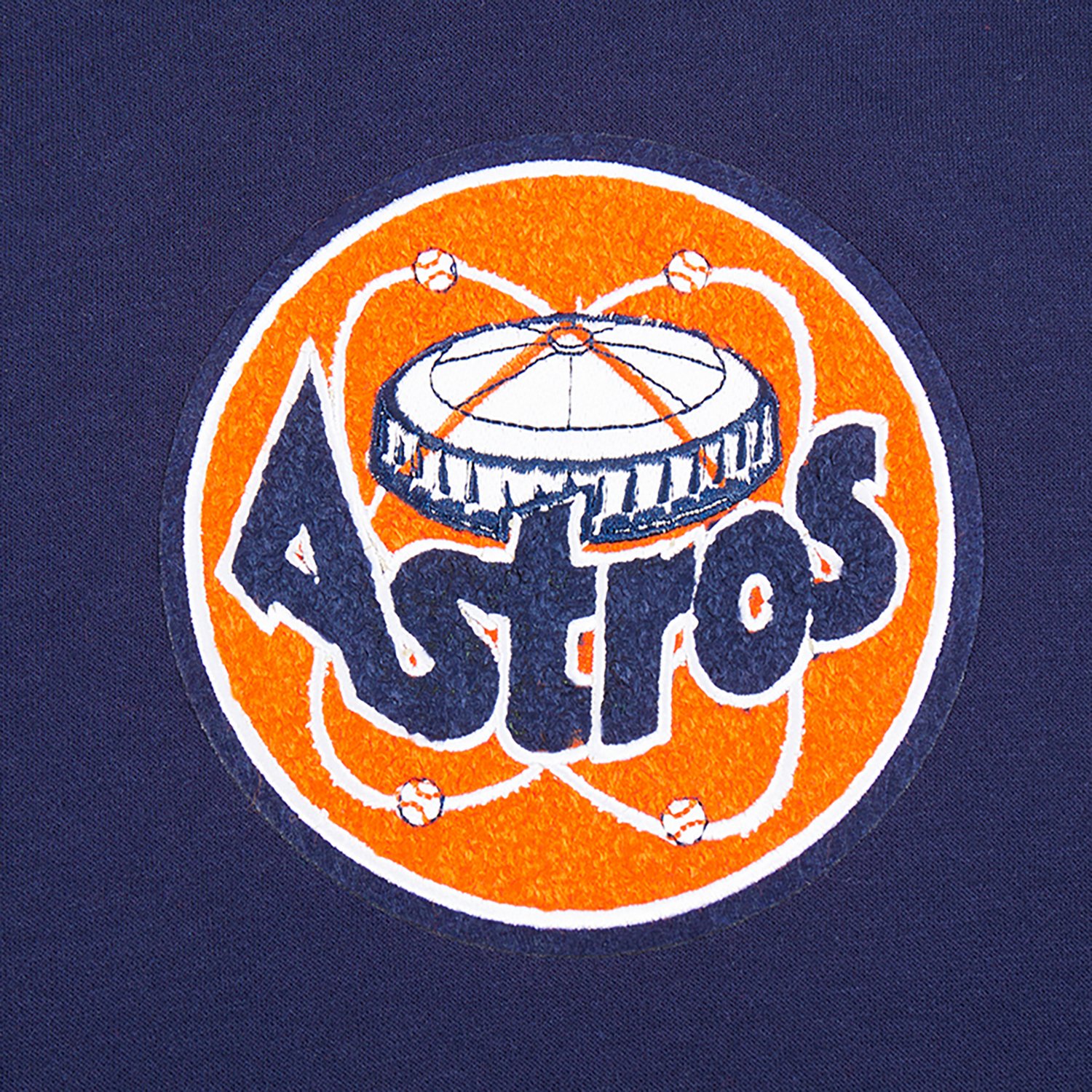 Pro Standard Boys' Houston Astros Retro Classic BB Rib Fleece Long Sleeve Hoodie - view number 5