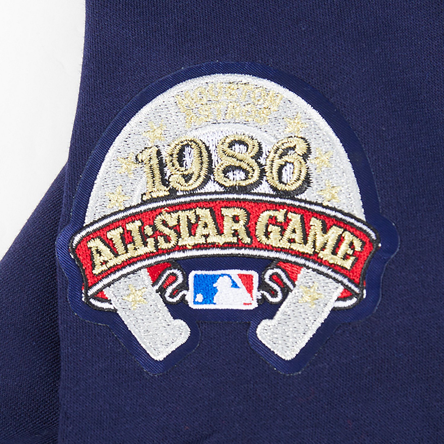 Pro Standard Boys' Houston Astros Retro Classic BB Rib Fleece Long Sleeve Hoodie - view number 7