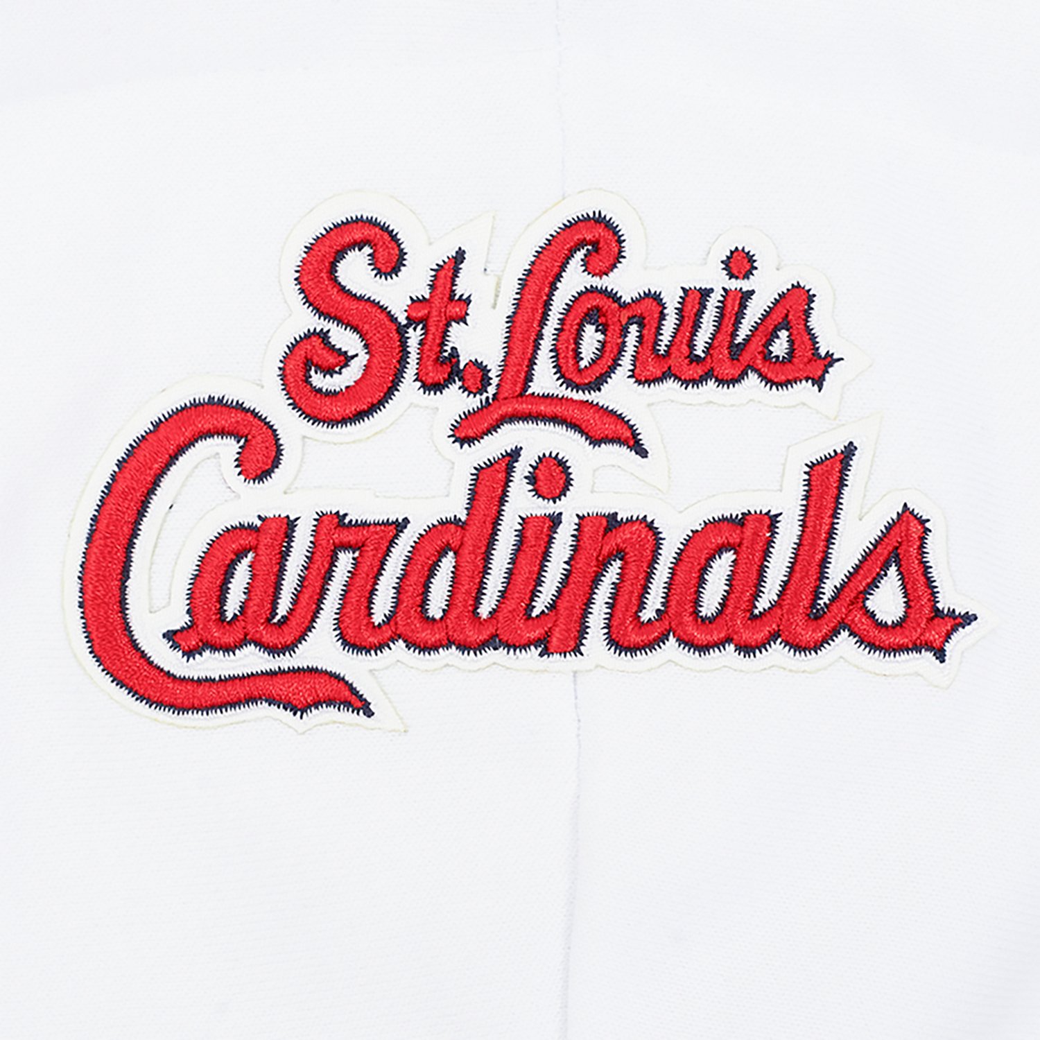 Pro Standard Women's St. Louis Cardinals City Ransom Rib Fleece Cropped Long Sleeve Hoodie - view number 7